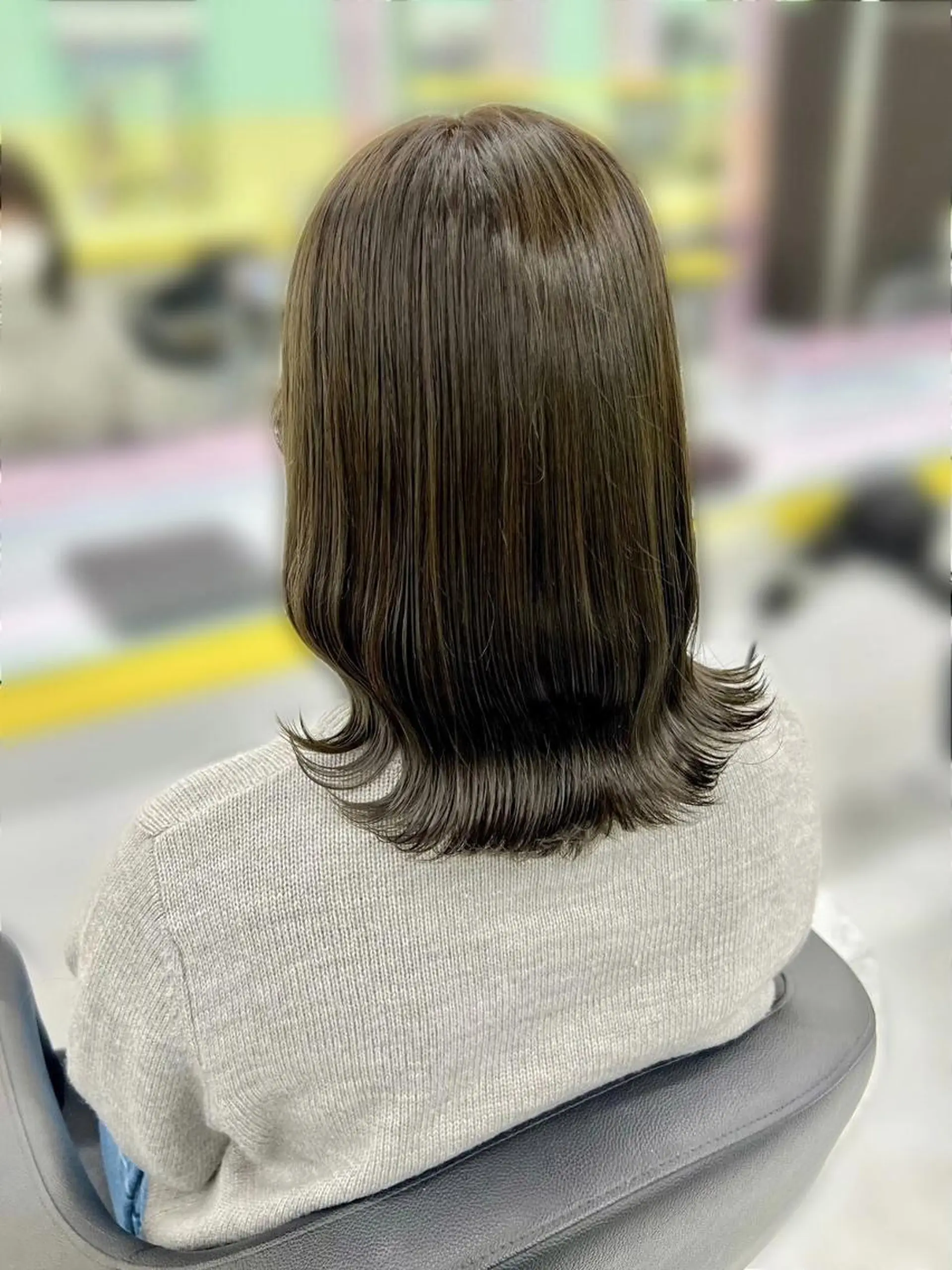 カラー 透明感グレージュ/ 艶髪/銀座TUNEのヘアスタイル