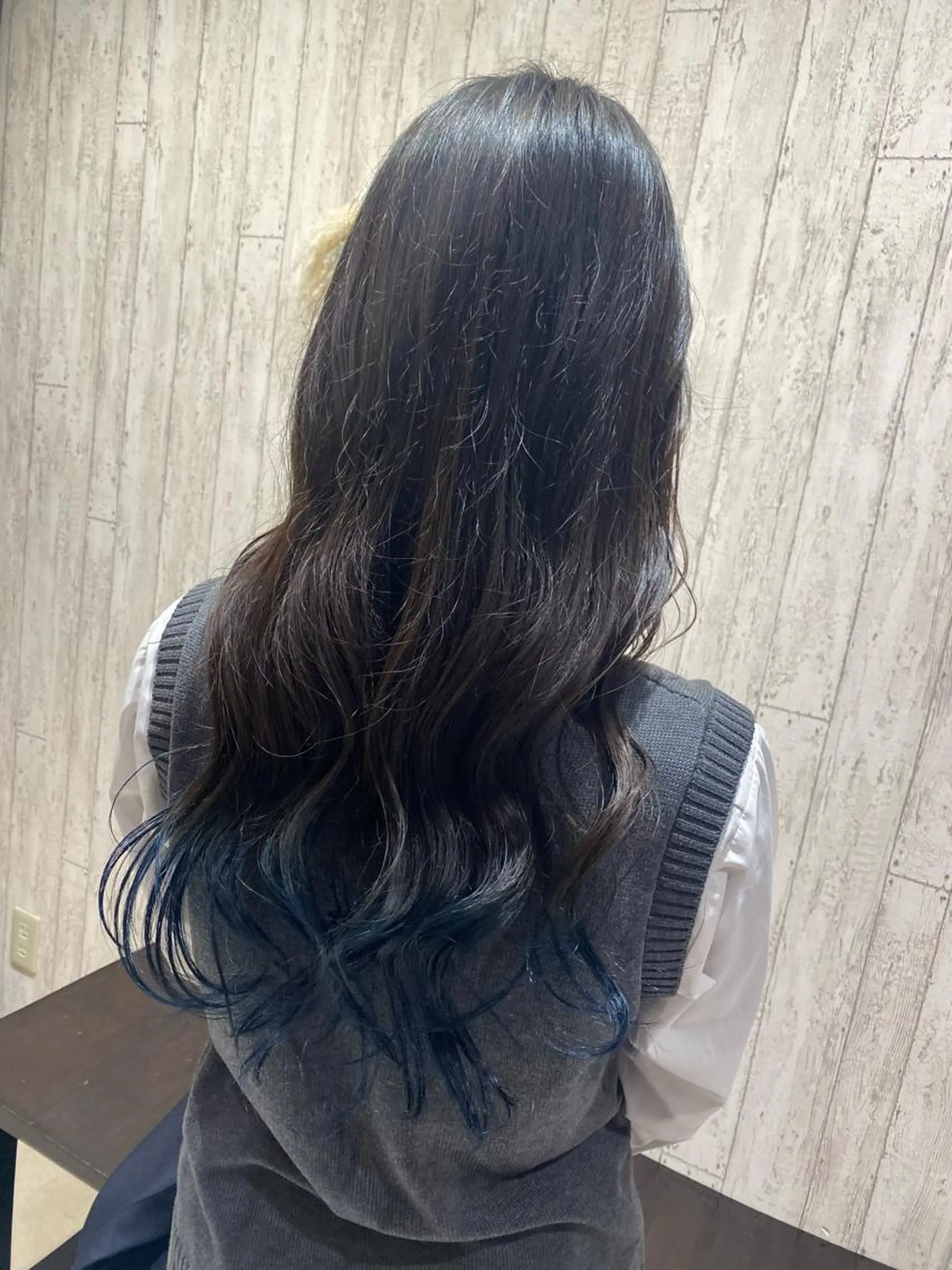 ロング カラー ブルーカラー ネイビーカラー 🦋店長🦋 ほんさわ みずきのヘアスタイル