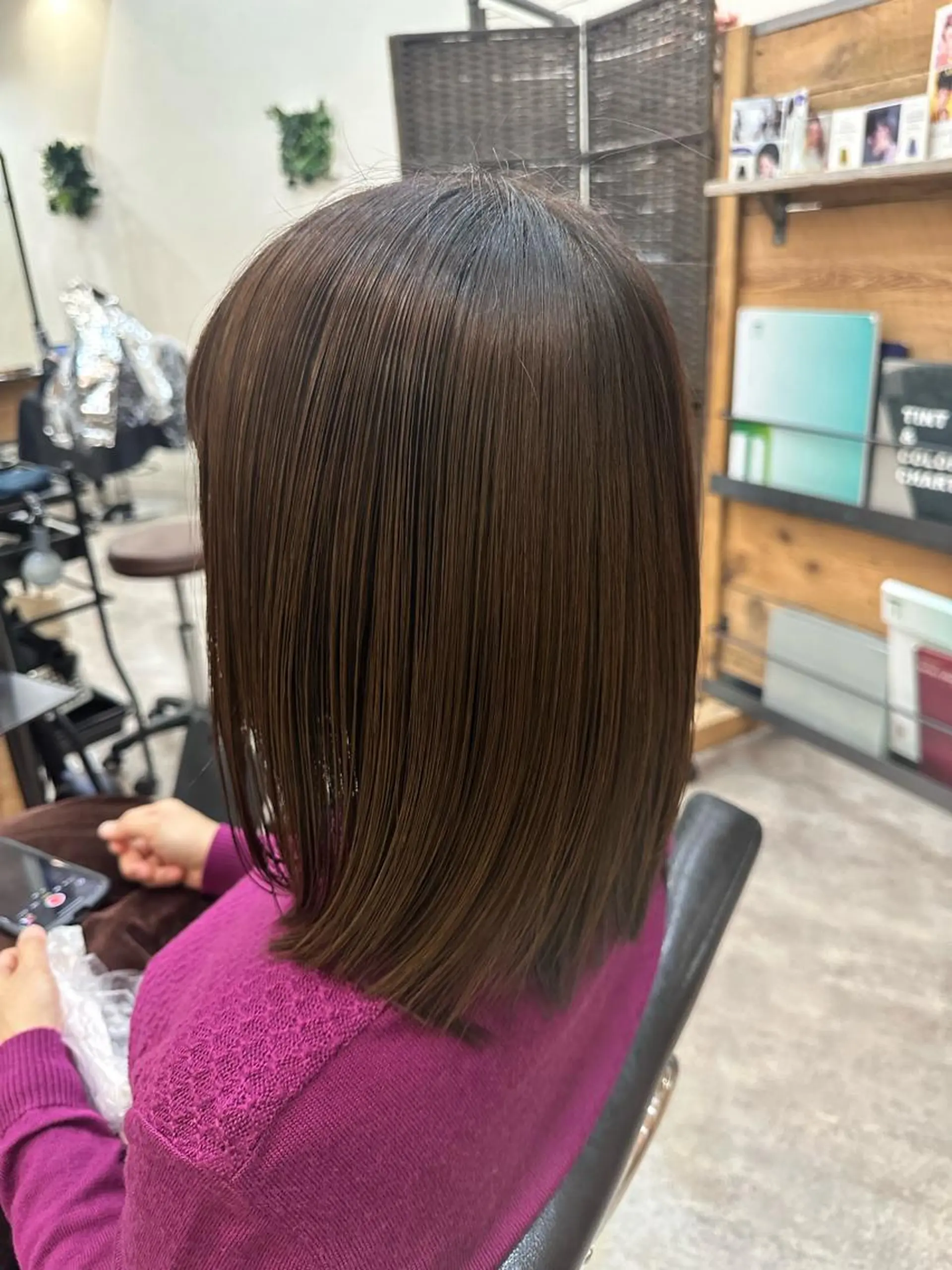 ショート カラー 髪質改善 トリートメント OAK溝の口 𖠋SHINYAのヘアスタイル