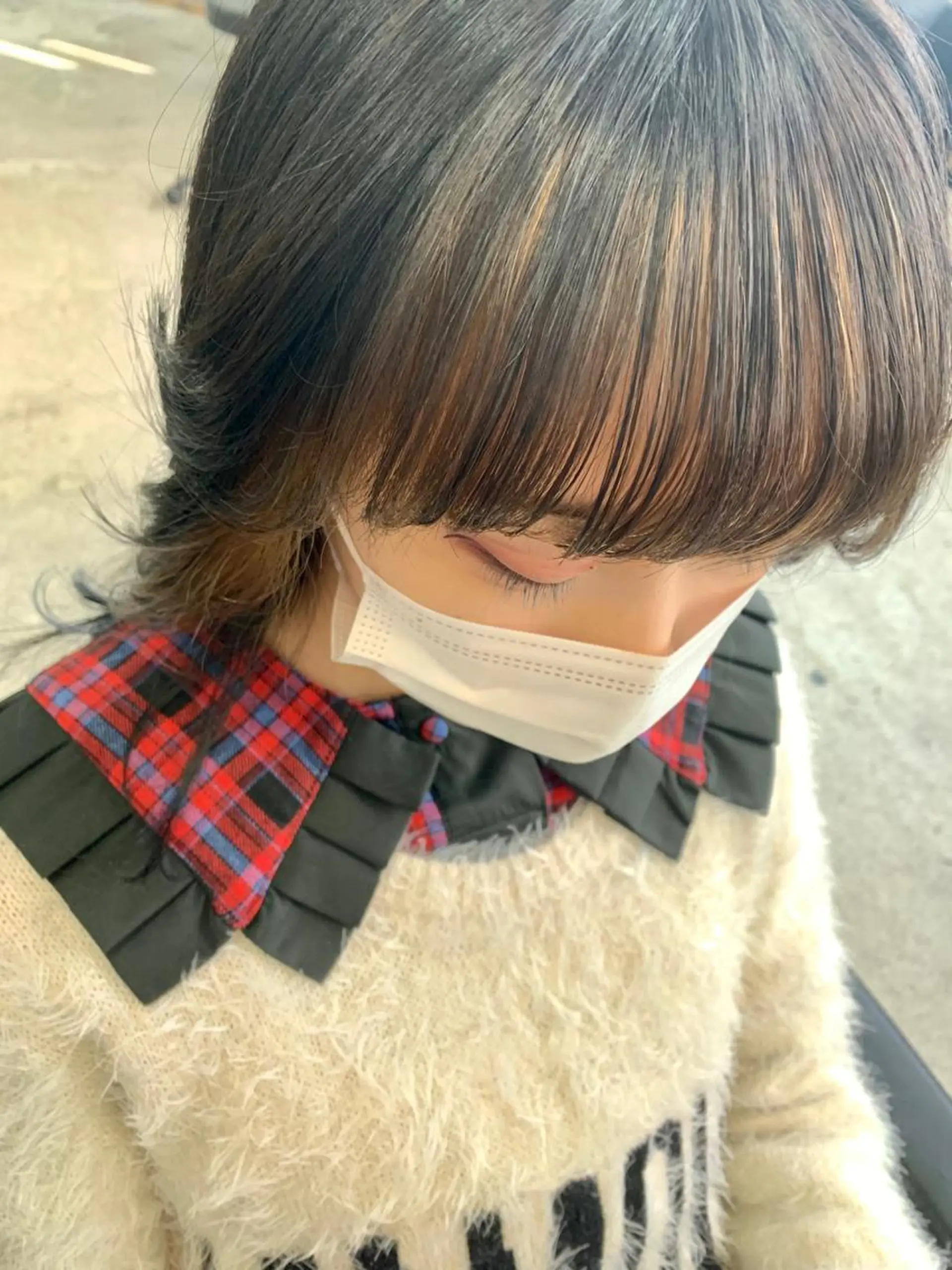 ミディアム 大内 志穂のヘアスタイル