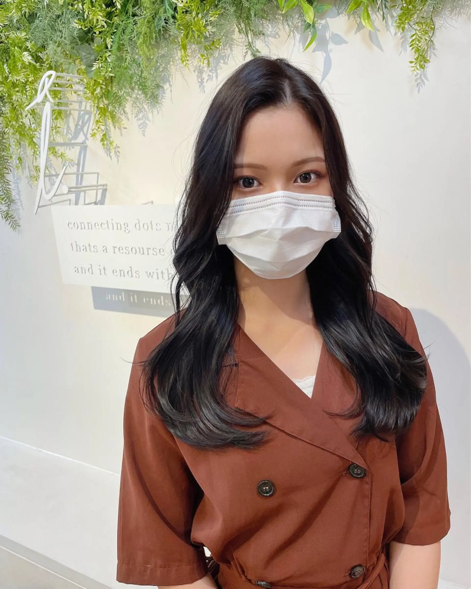 ロング カラー アッシュ アッシュグレー アッシュグレージュ 透明感カラー グレージュ レイヤー/韓国ヘア /顔周り/大久保貴之のヘアスタイル