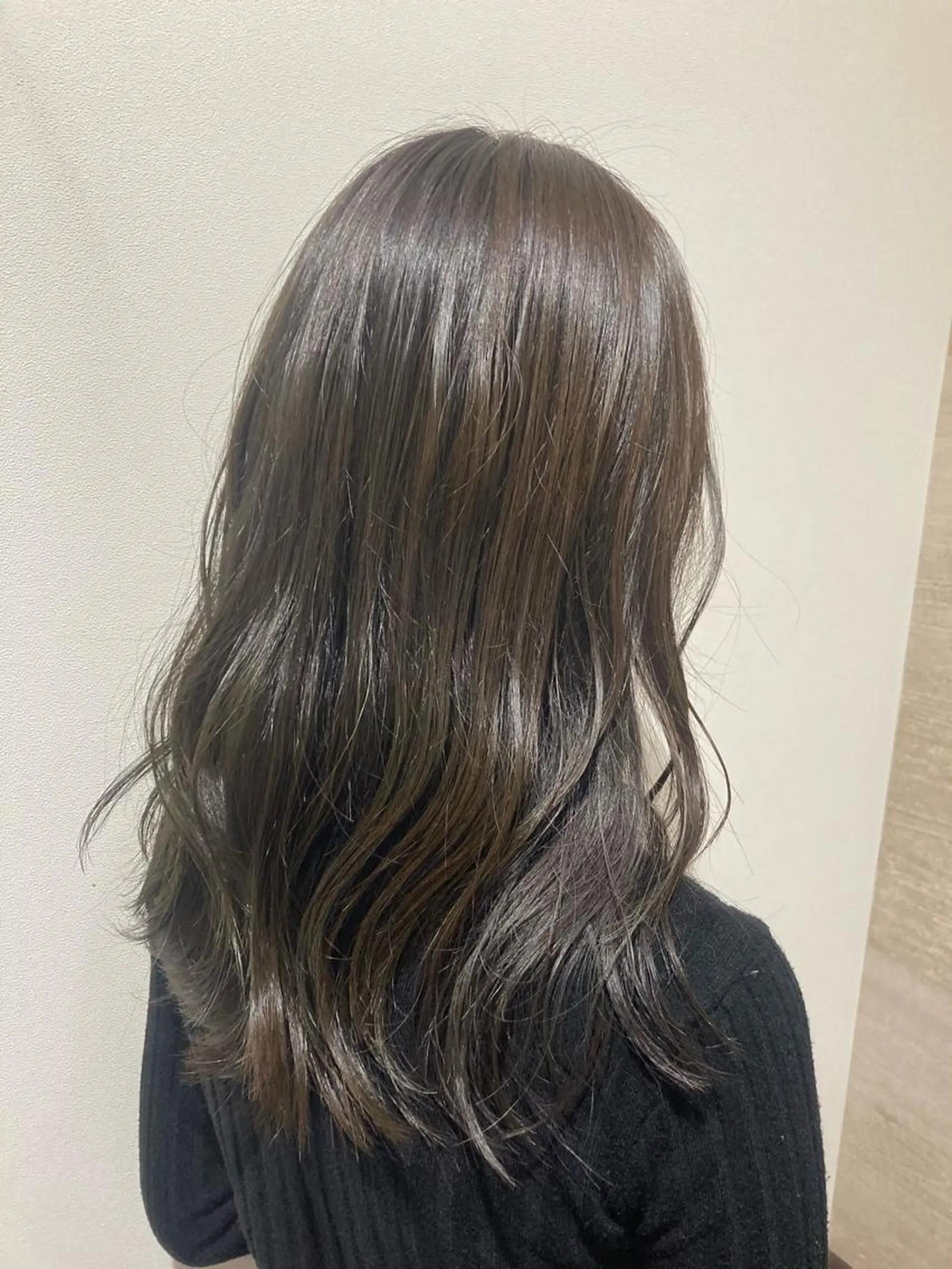 セミロング カラー ブリーチ グレージュ ブリーチなしカラー ヘアカラー トリートメント 【ショートボブ🤎】 YU-KAのヘアスタイル