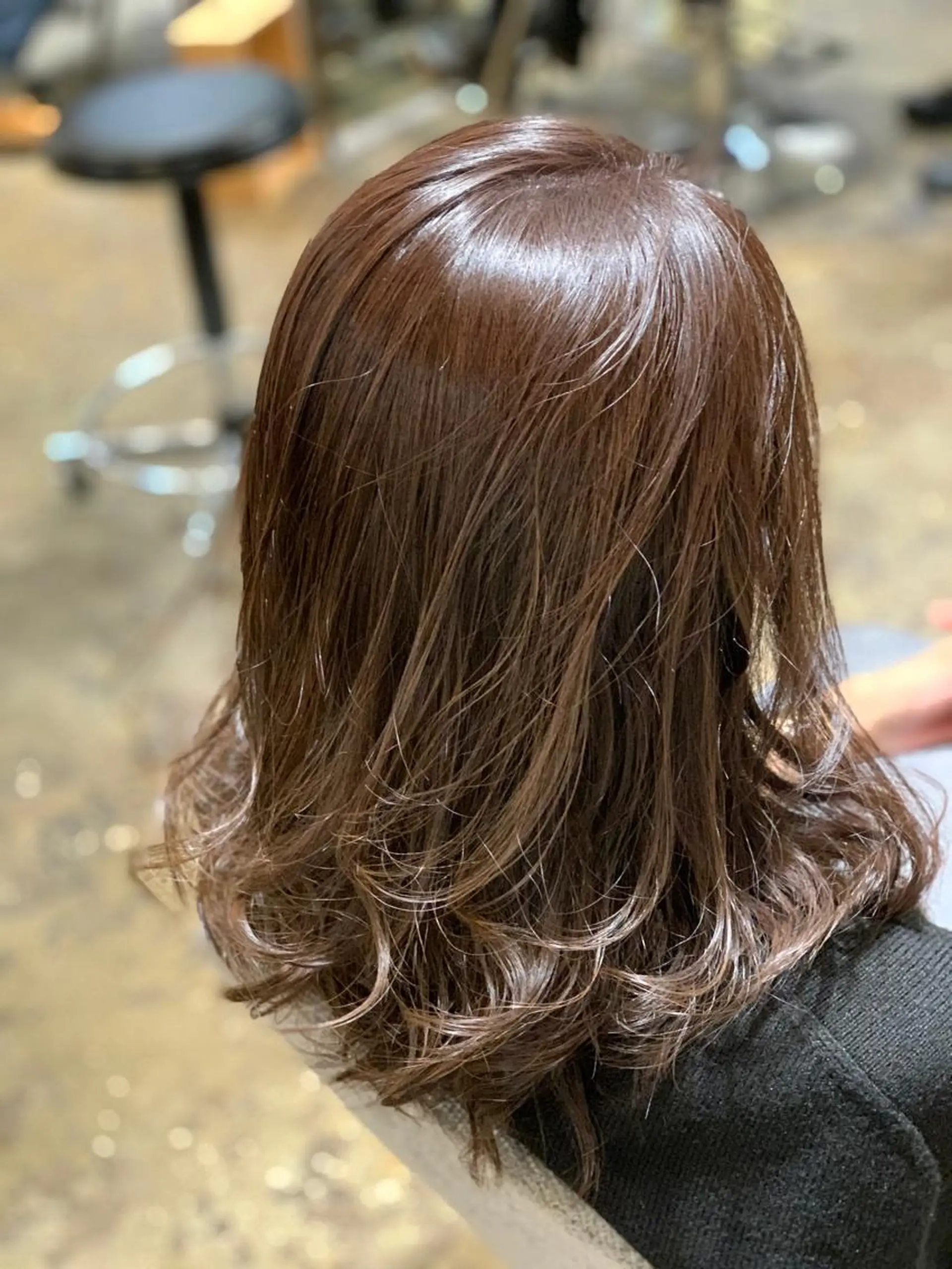 ミディアム カラー グレージュ ラベンダーカラー ラベンダーグレージュ ラベンダーグレー ハイライト✨髪質改善 TAKAさんです😊のヘアスタイル