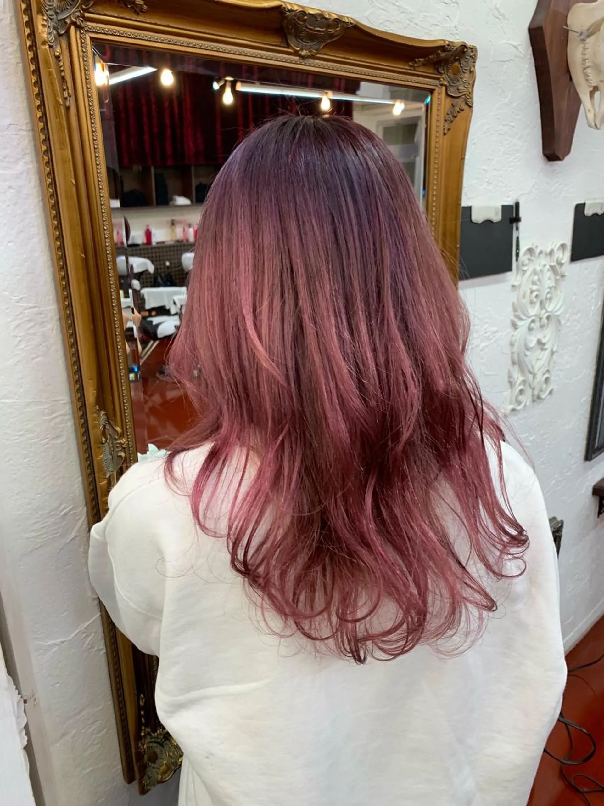 カラー ピンクベージュ/新潟 万代/高橋桃葉🍑のヘアスタイル