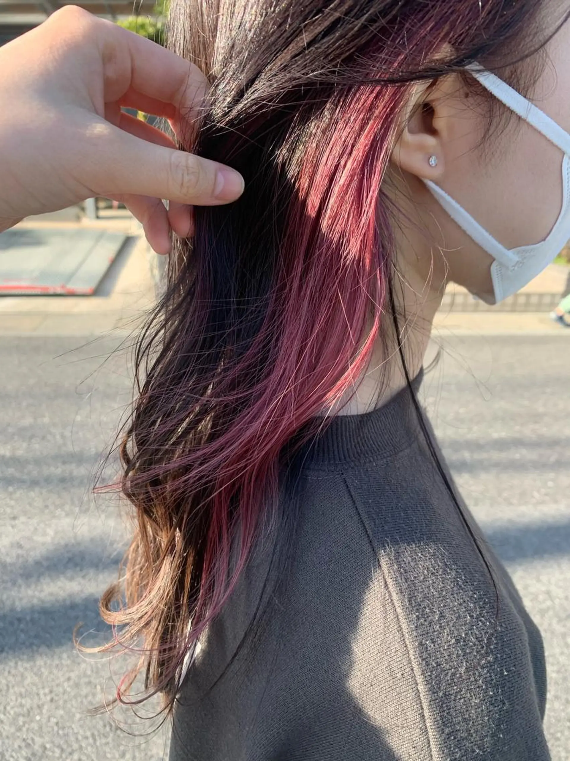 ロング カラー 齊藤 来美のヘアスタイル