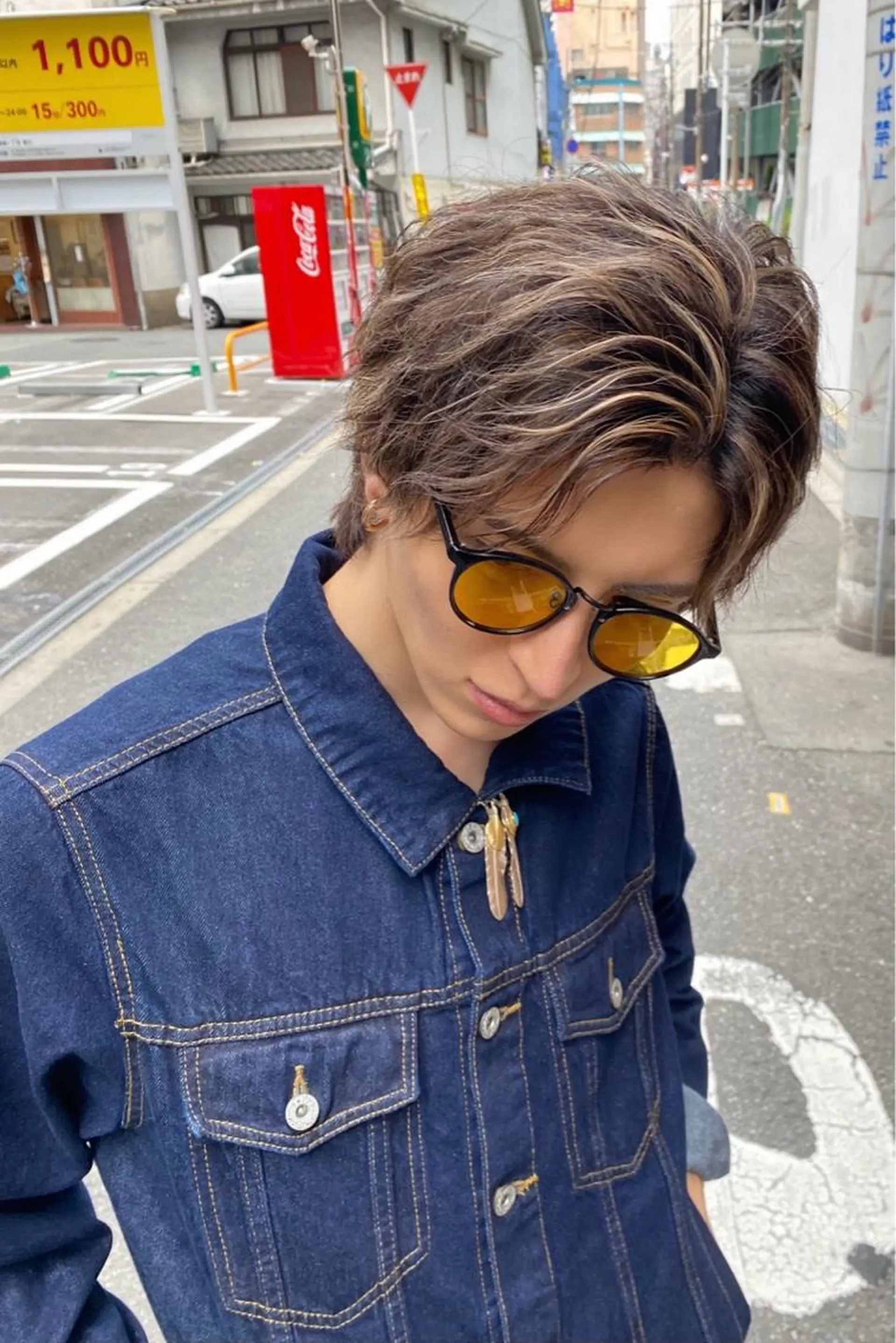 ショート カラー メンズ メンズハイトーン ハイトーンカラー カット ヘアカラー ミルボンAujua認定サロン Ria  OSAKA 梅田所属・メンズ特化 Ryuのヘアスタイル