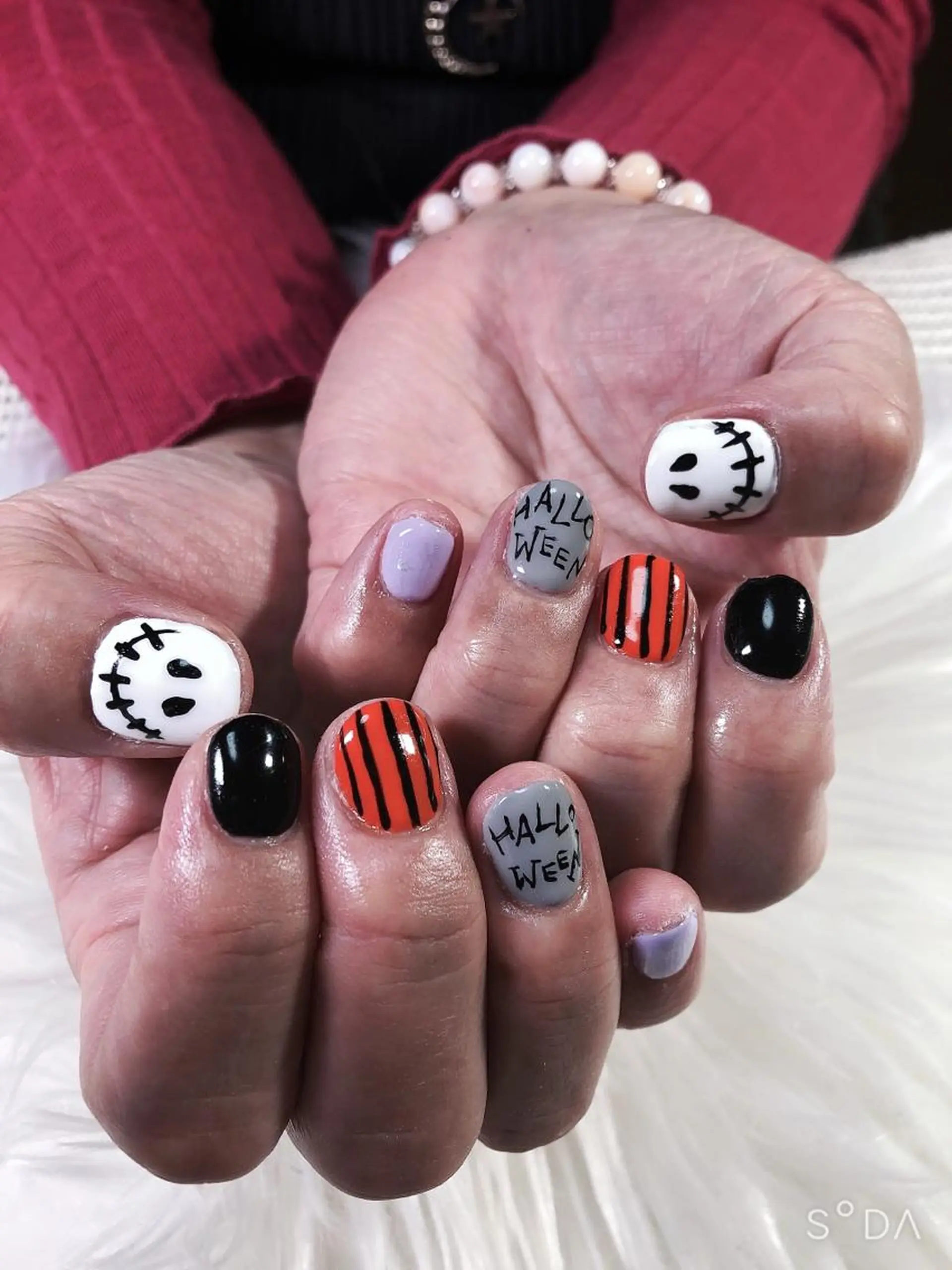 ネイル アートネイル ハロウィン ハンドネイル フットネイル miwa ミワのネイルデザイン