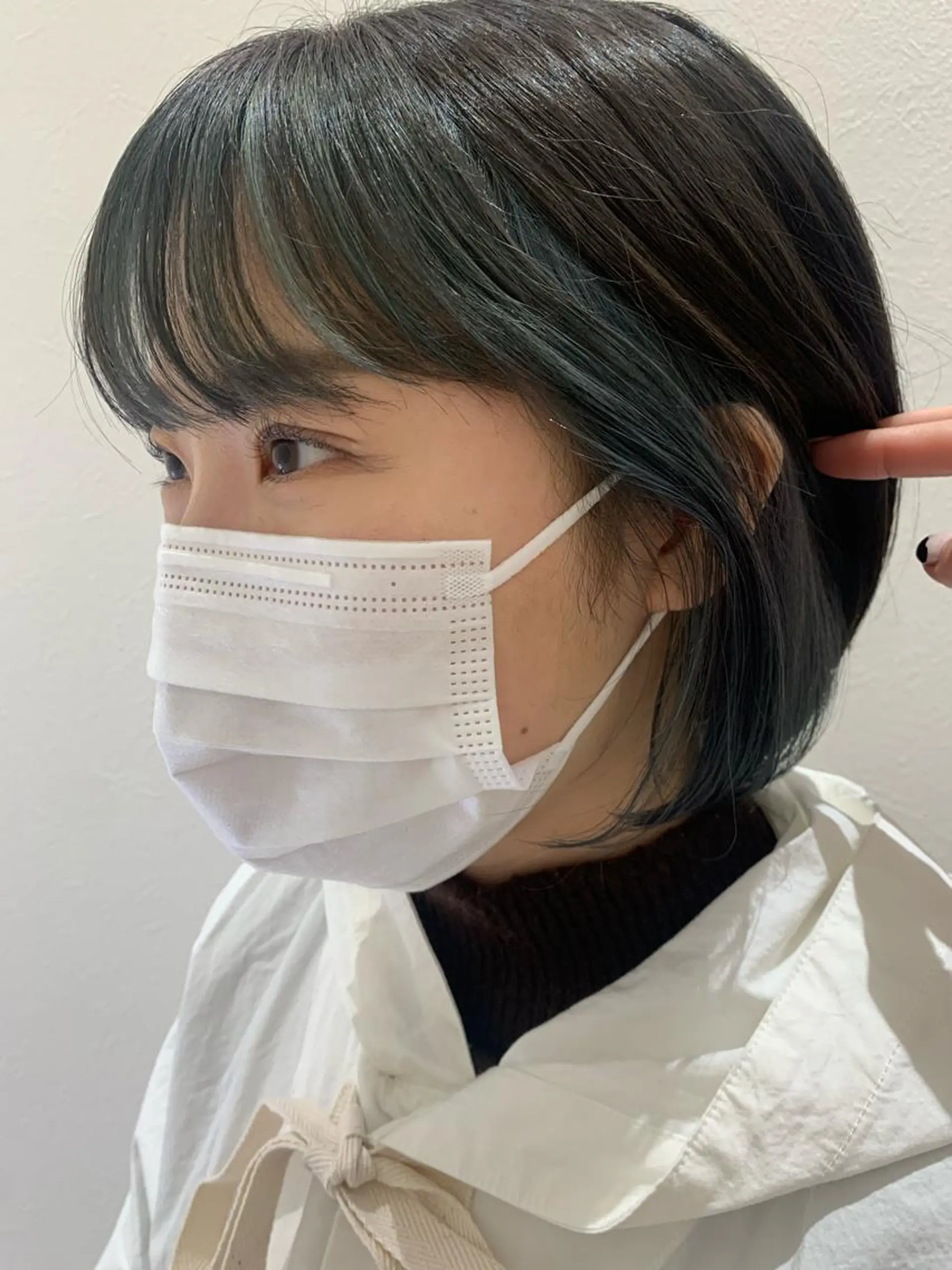 ショート カラー ミストバング ブリーチ  フェイスフレーミング ハイライトカラー ハイライト カット ヘアカラー トリートメント hub hair レイヤー/透明感のヘアスタイル