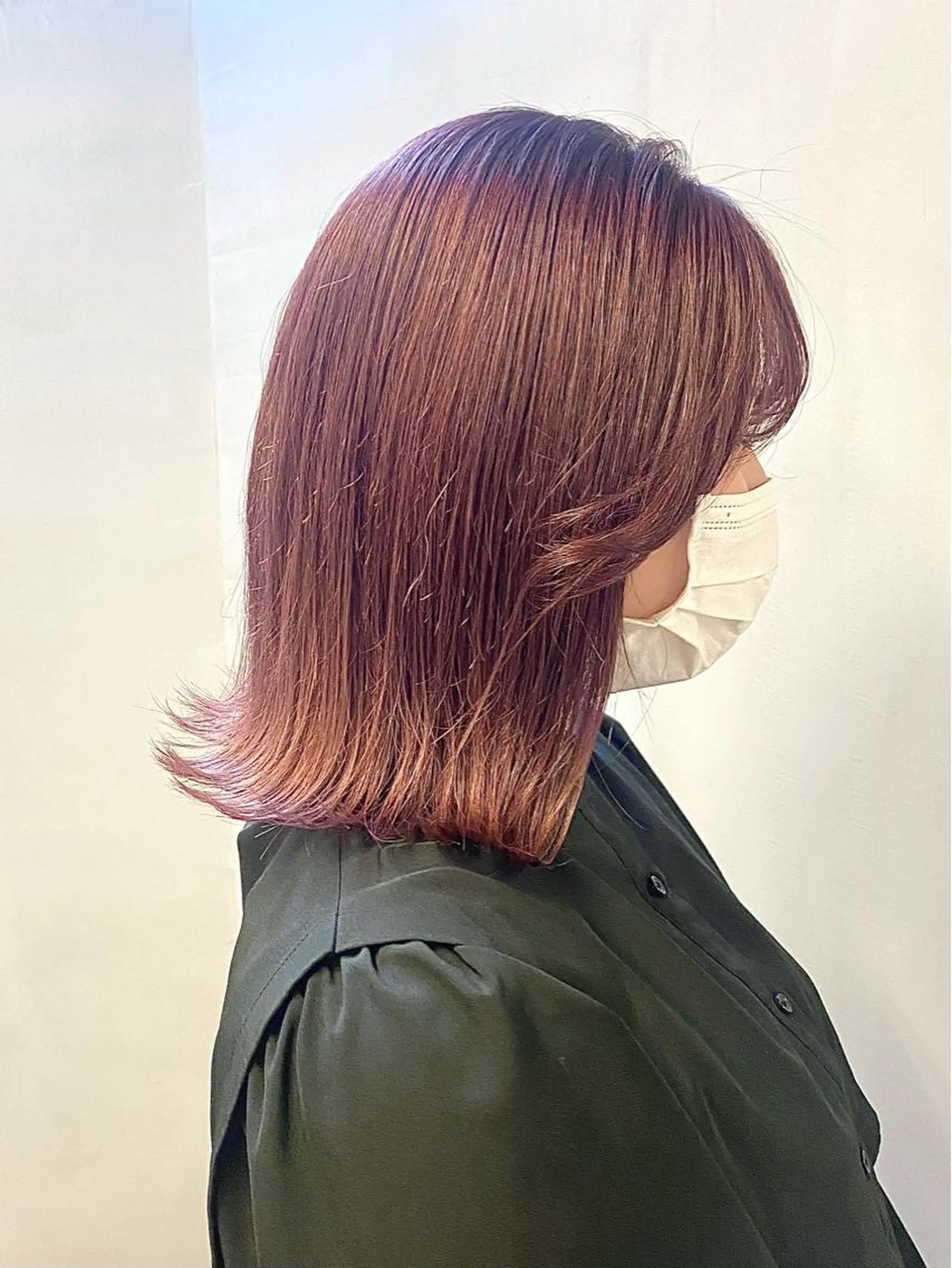 ミディアム カラー ラベンダーカラー ピンクカラー カット ヘアカラー トリートメント ハル🌸柔色/ ブリーチなし/艶髪のヘアスタイル