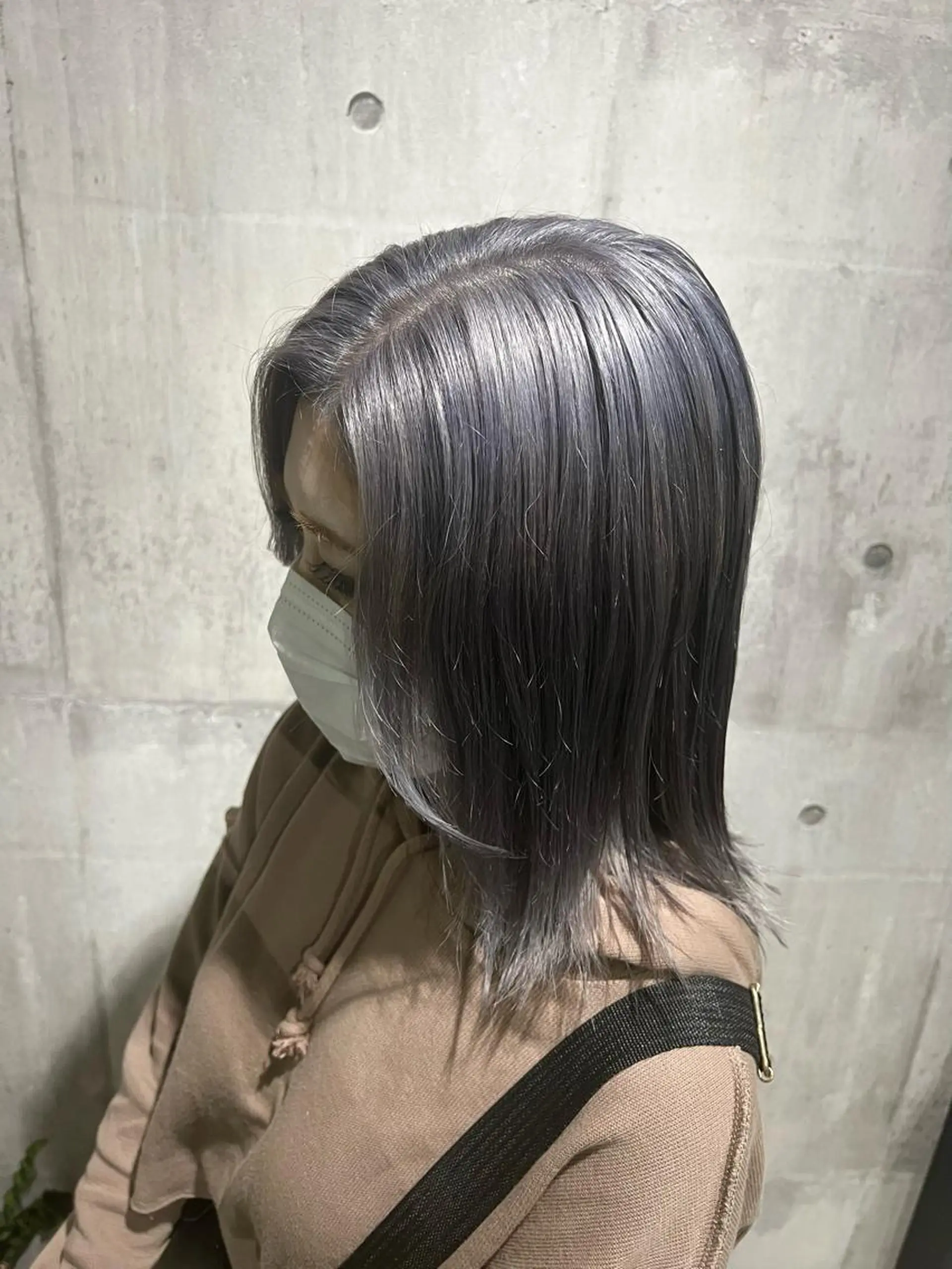 ショート カラー ラベンダーカラー シルバー mimiiy梅田 中崎町ハイトーンのヘアスタイル