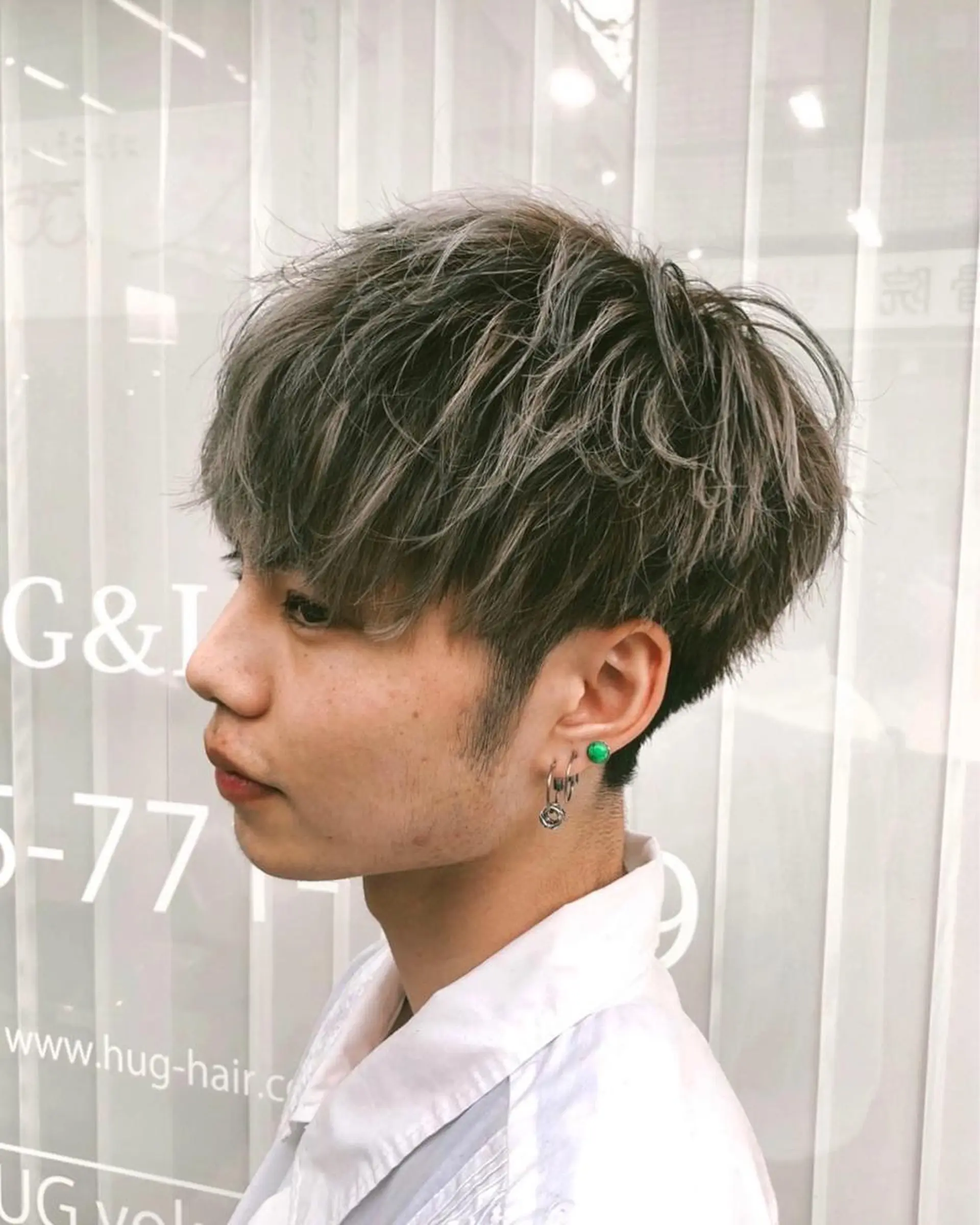 ショート カラー ヘアアレンジ メンズ メンズハイトーン ハイトーンカラー 高橋胡桃🪽 ディレクターのヘアスタイル