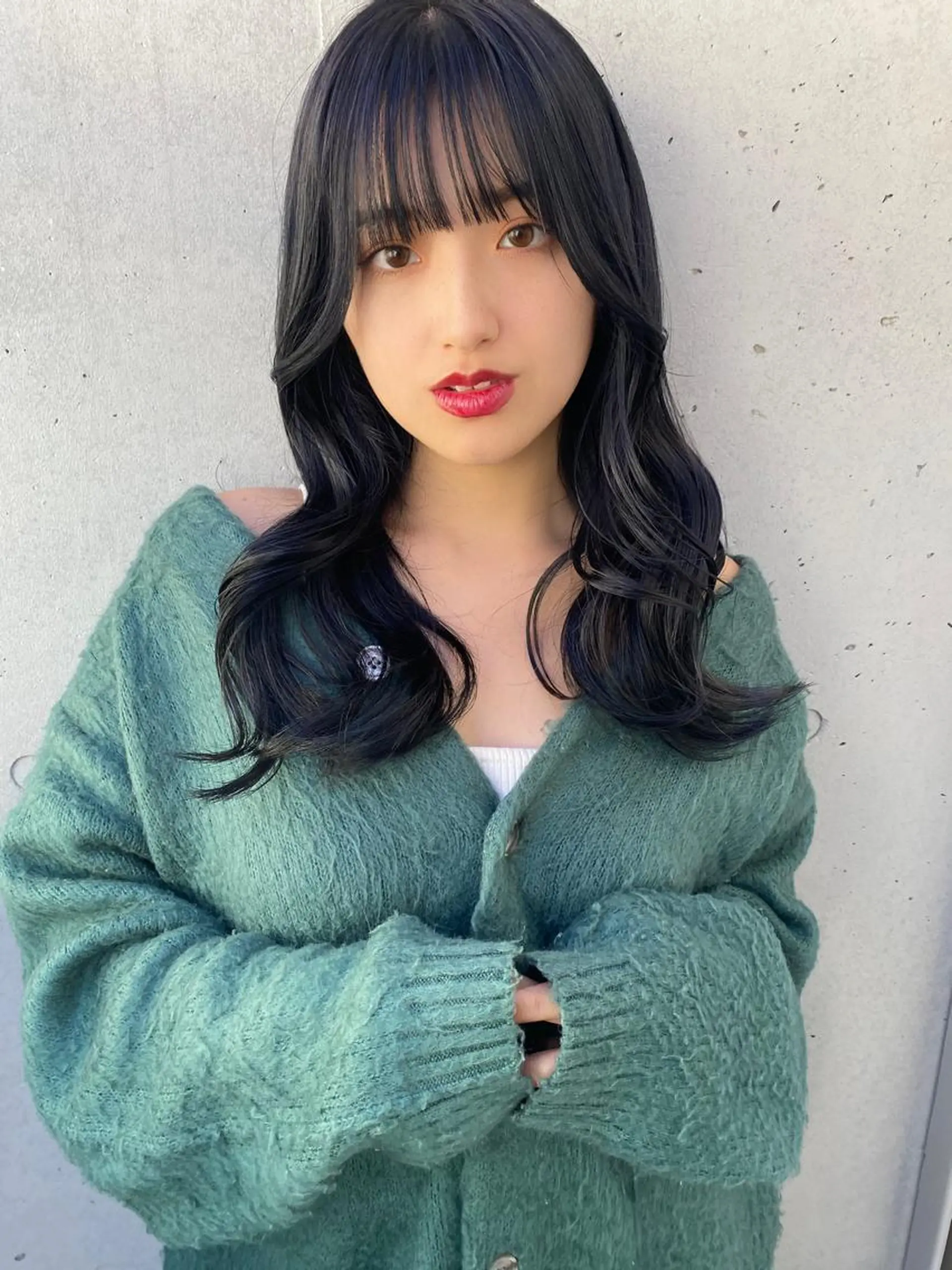 ロング 韓国風ヘア カット ヘアカラー トリートメント レイヤーカット /透明感/千葉怜寿のヘアスタイル