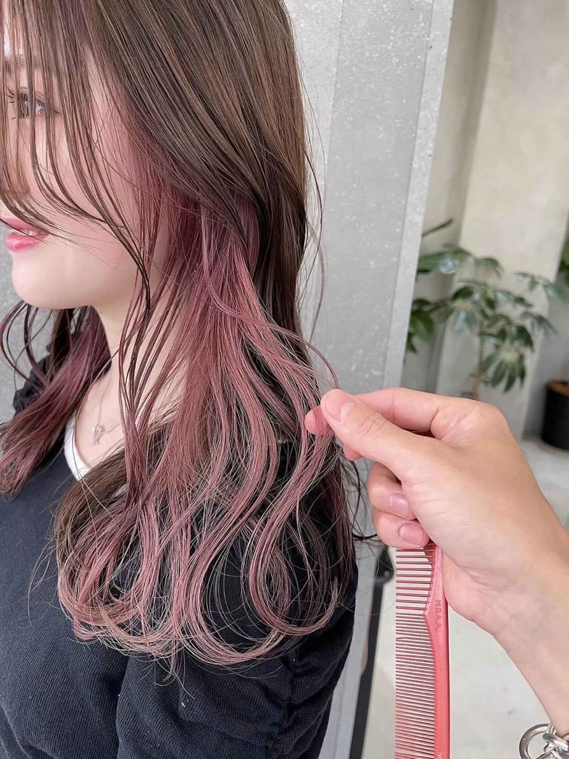 ロング ヘアカラー トリートメント ダブルカラー /垣尾颯大のヘアスタイル