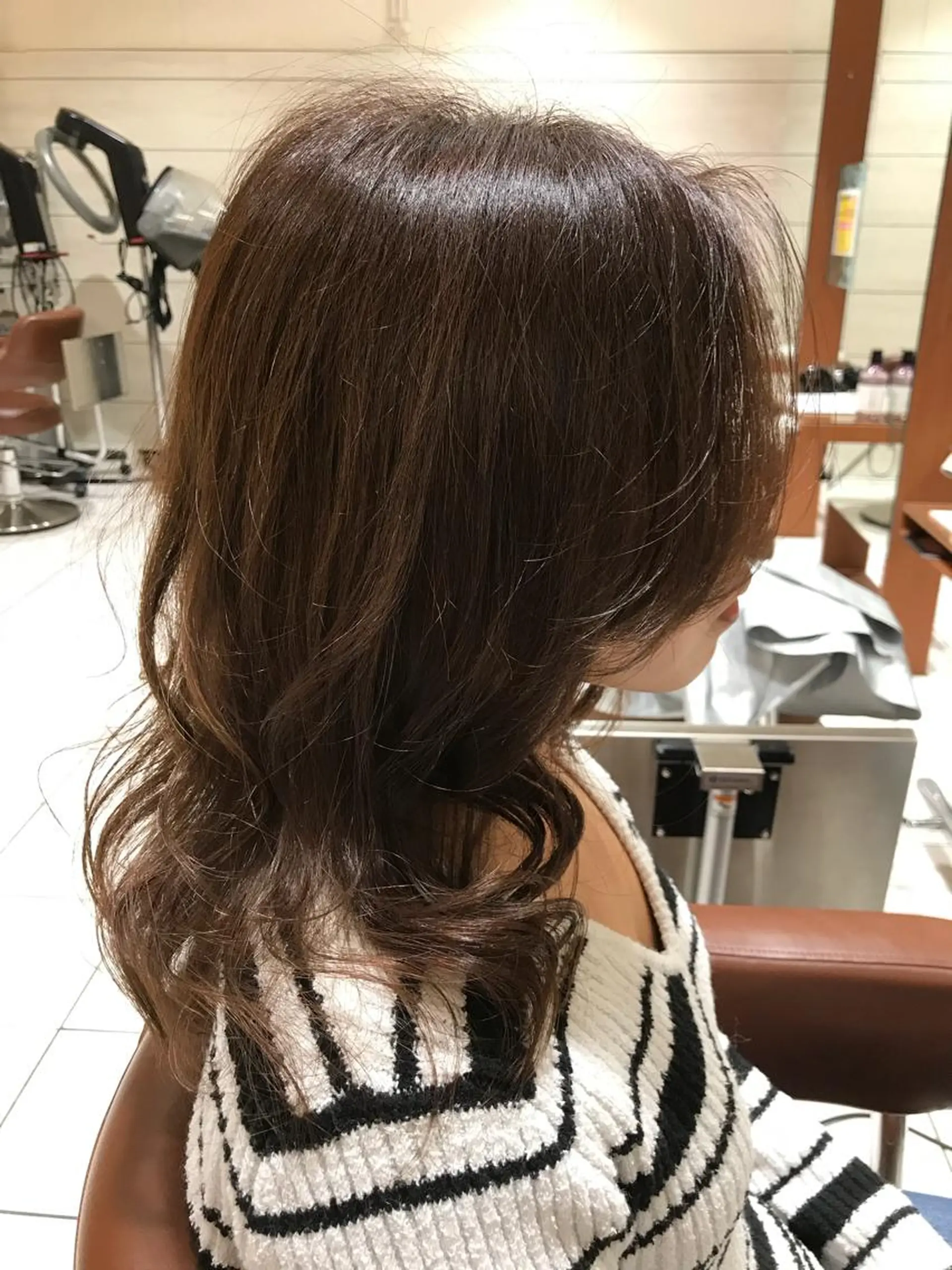 ロング カラー パーマ ヘアアレンジ テラモト カズヨシのヘアスタイル