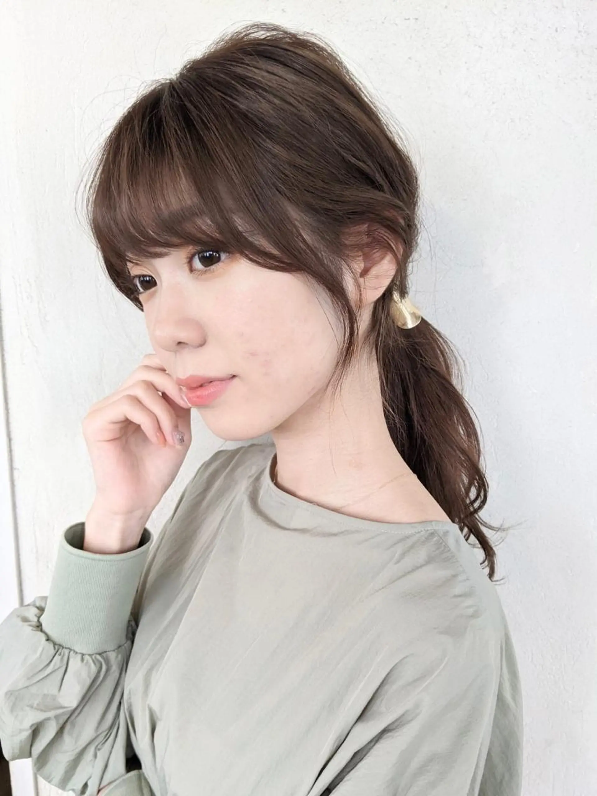 ロング カラー ヘアアレンジ カット ヘアカラー トリートメント kitin  吉祥寺 山岸花のヘアスタイル