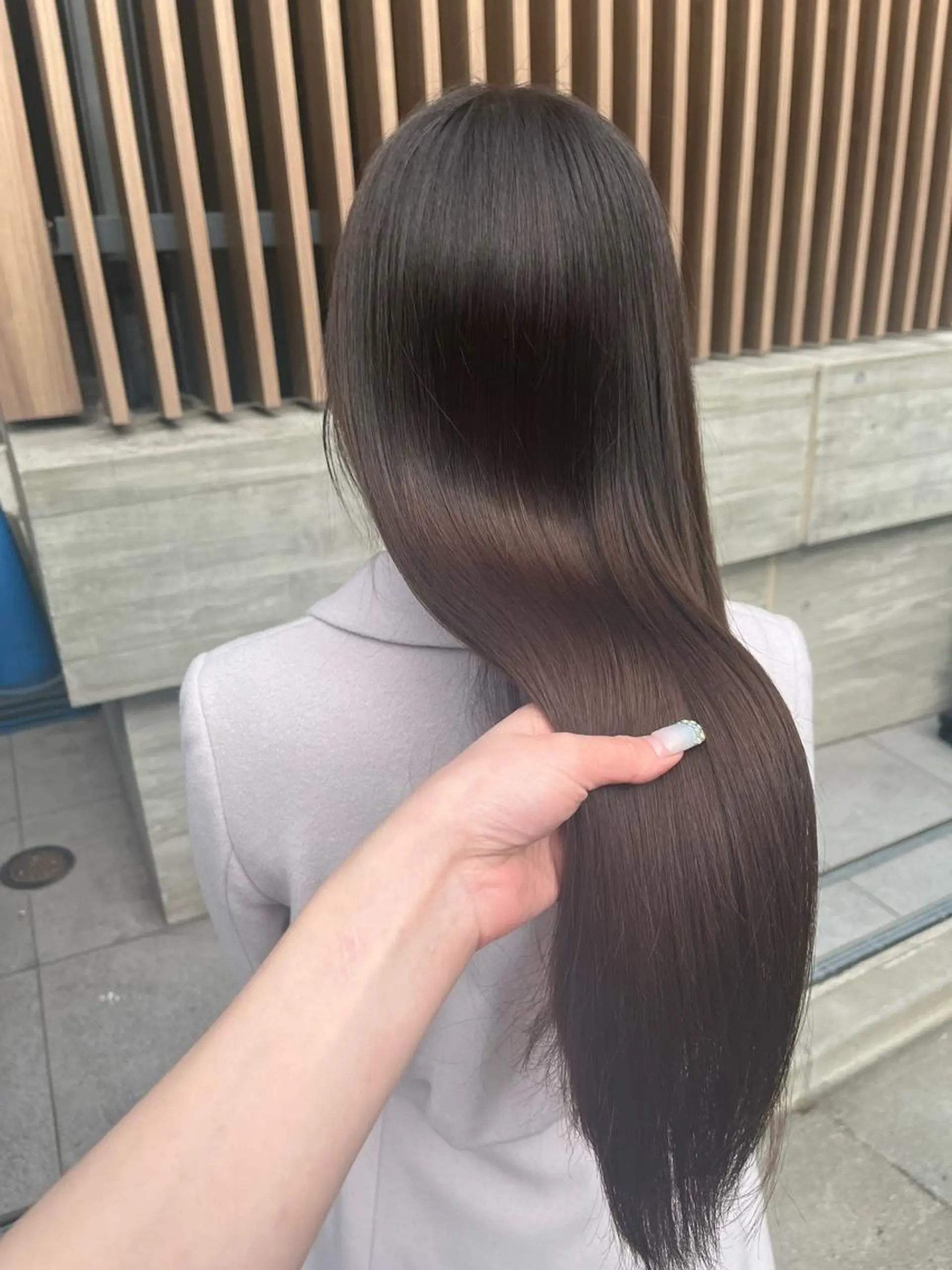 ロング カラー パーマ トリートメント 髪質改善/縮毛矯正 艶カラー/珠聡のヘアスタイル