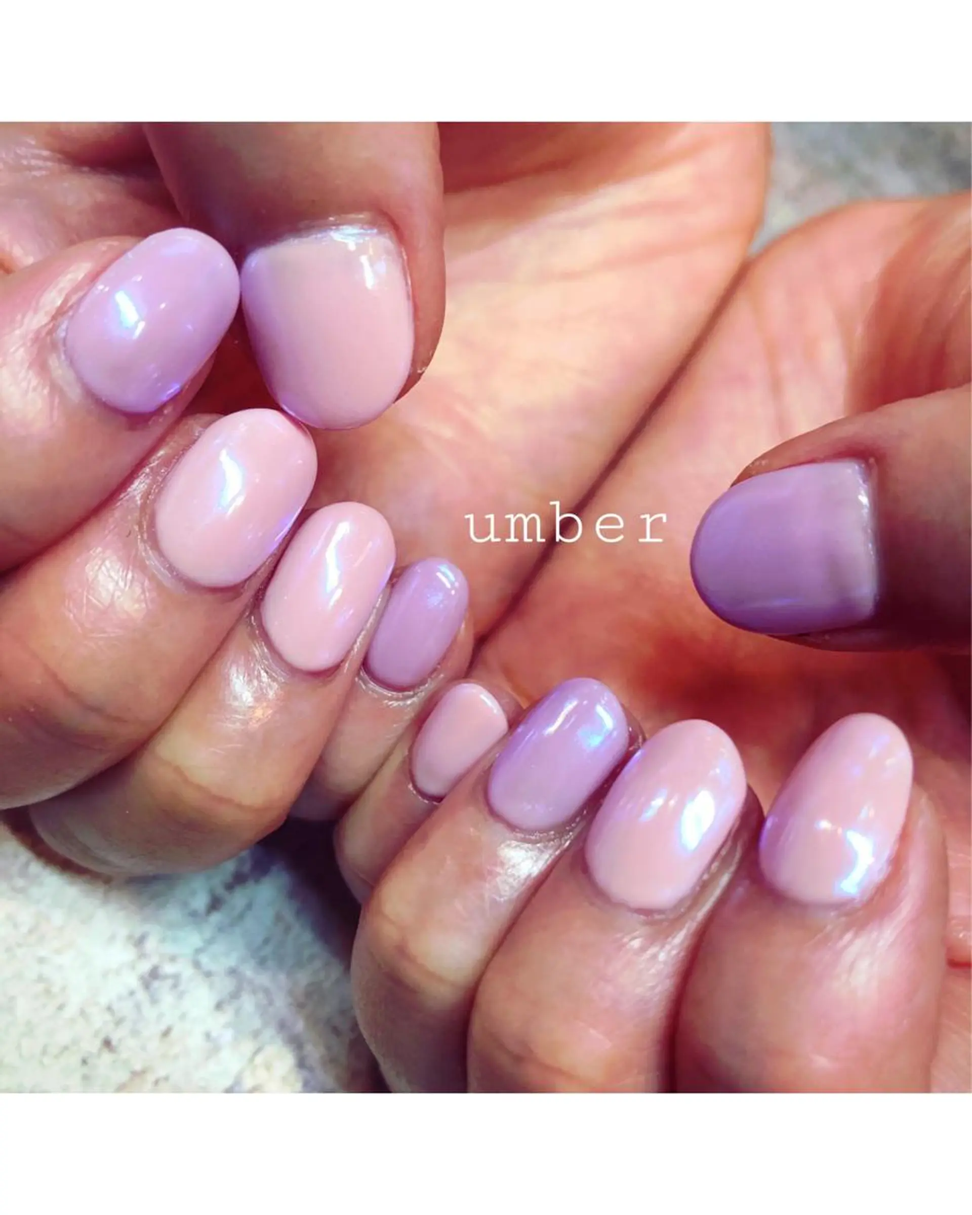 ネイル ハンドネイル umber 三茶1分のネイルデザイン