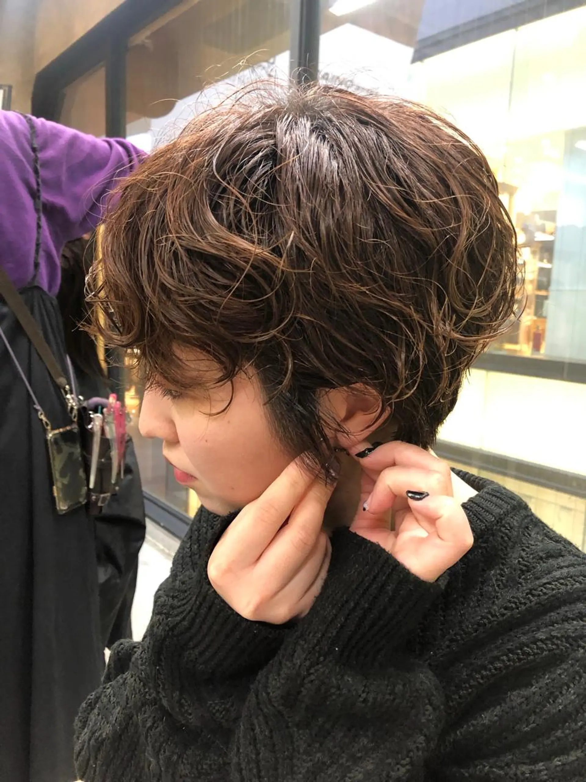 ショート カット パーマ 細川 夕利亜のヘアスタイル