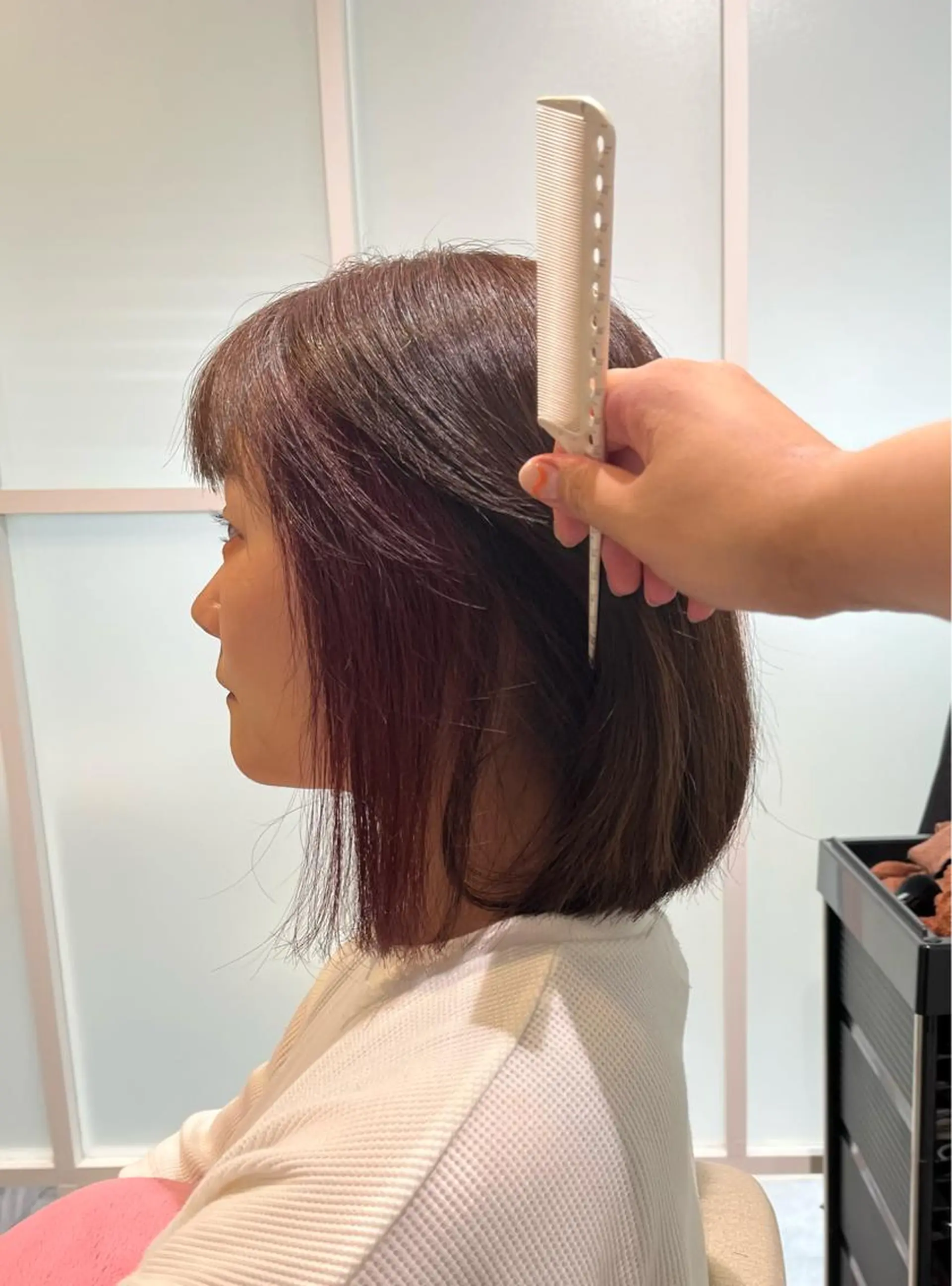 ミディアム カラー 艶ボブ🌼 MAHOのヘアスタイル