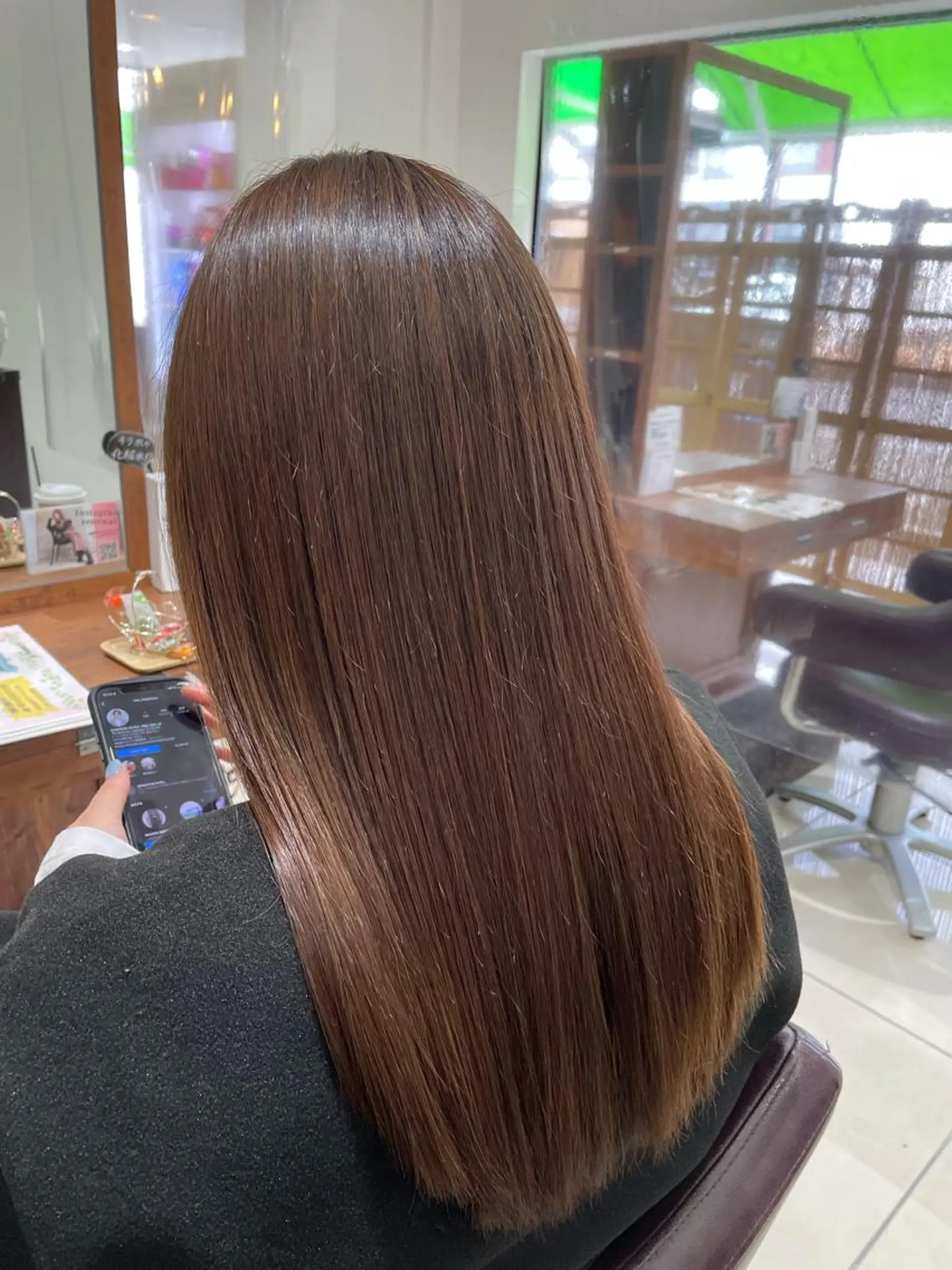 セミロング パーマ 縮毛矯正 ストレートパーマ solv.【ソルヴ】所属・藤田一輝 【美髪職人】のヘアスタイル