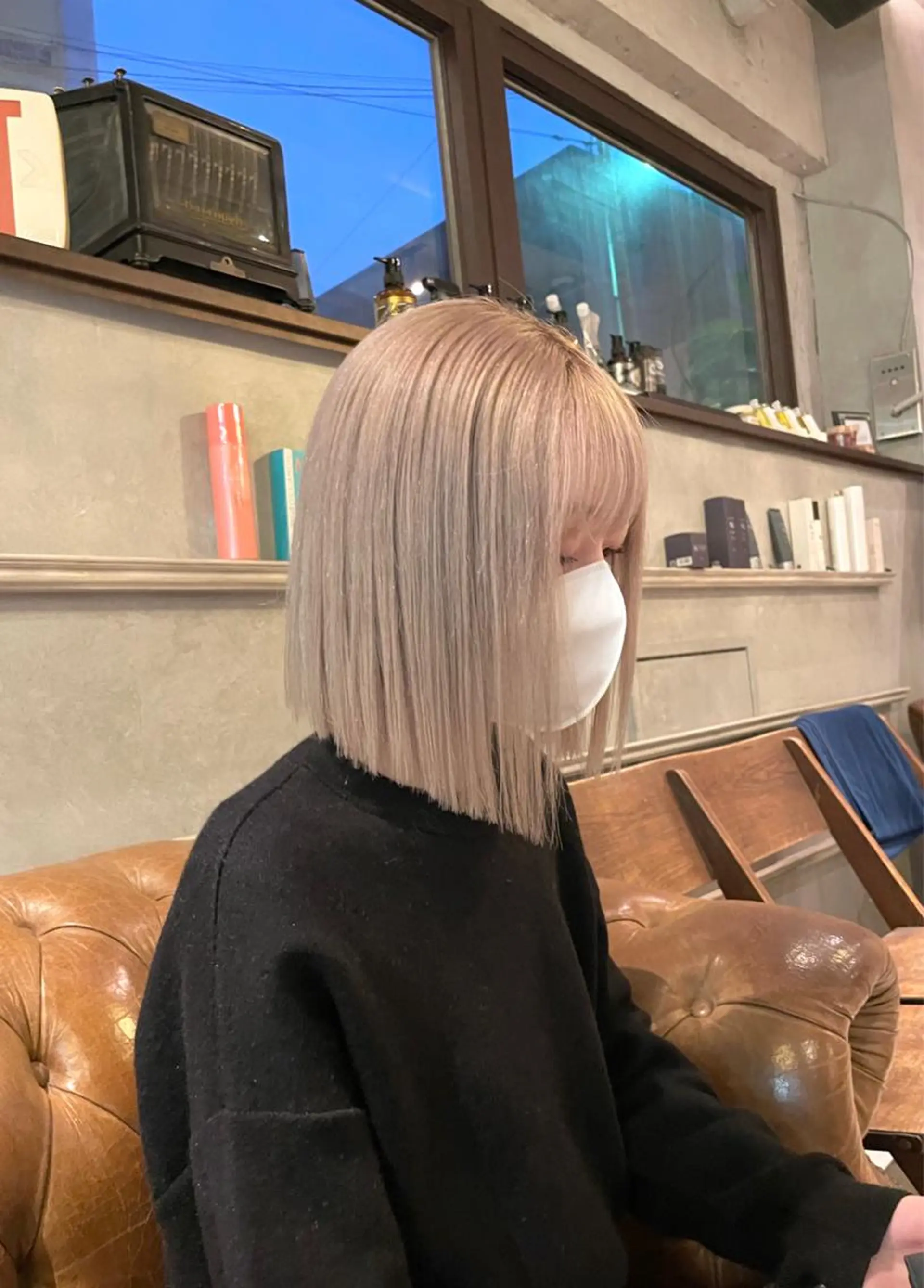 ミディアム ヘアカラー トリートメント 🔥女子ウケ🔥 メンズカットRIOのヘアスタイル