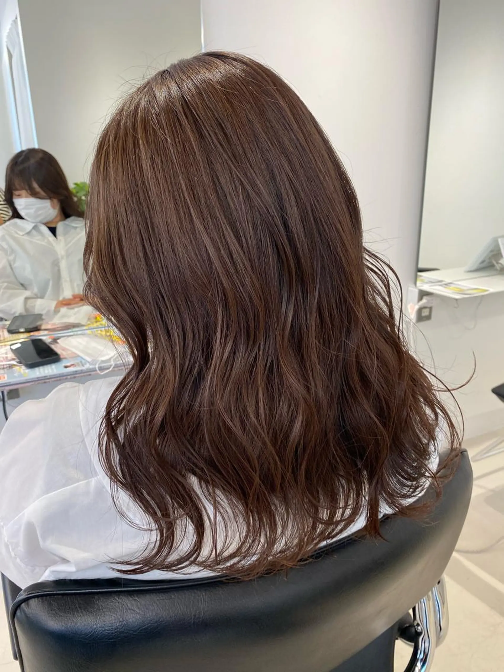 セミロング カラー ヘアアレンジ ブラウンカラー モカブラウン カット ヘアカラー トリートメント Eleanor池袋東口2nd所属・池袋/韓国レイヤー 💗🐇amiのヘアスタイル