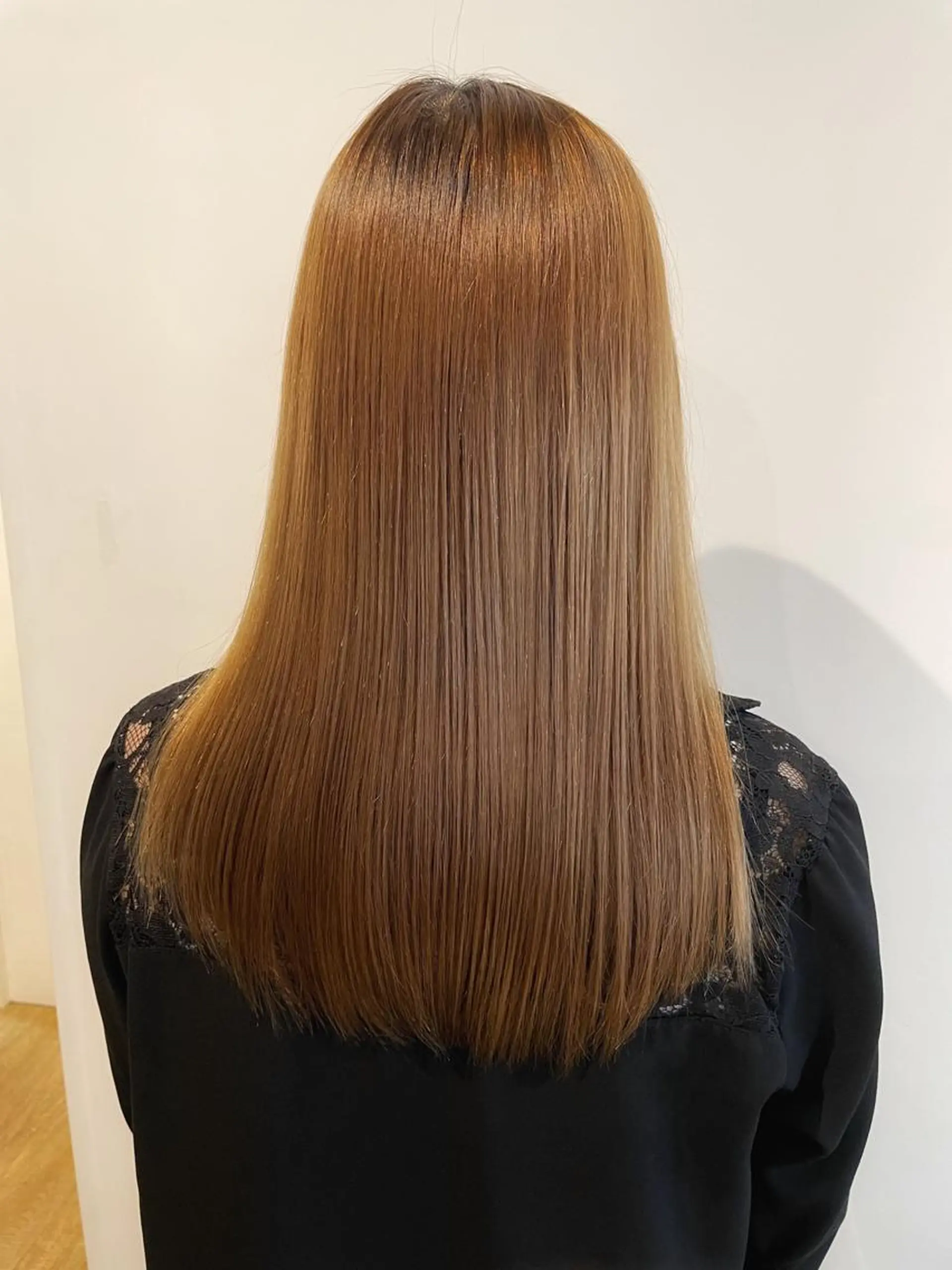 ロング パーマ 縮毛矯正 ヘアアレンジ にいた　かづしげのヘアスタイル