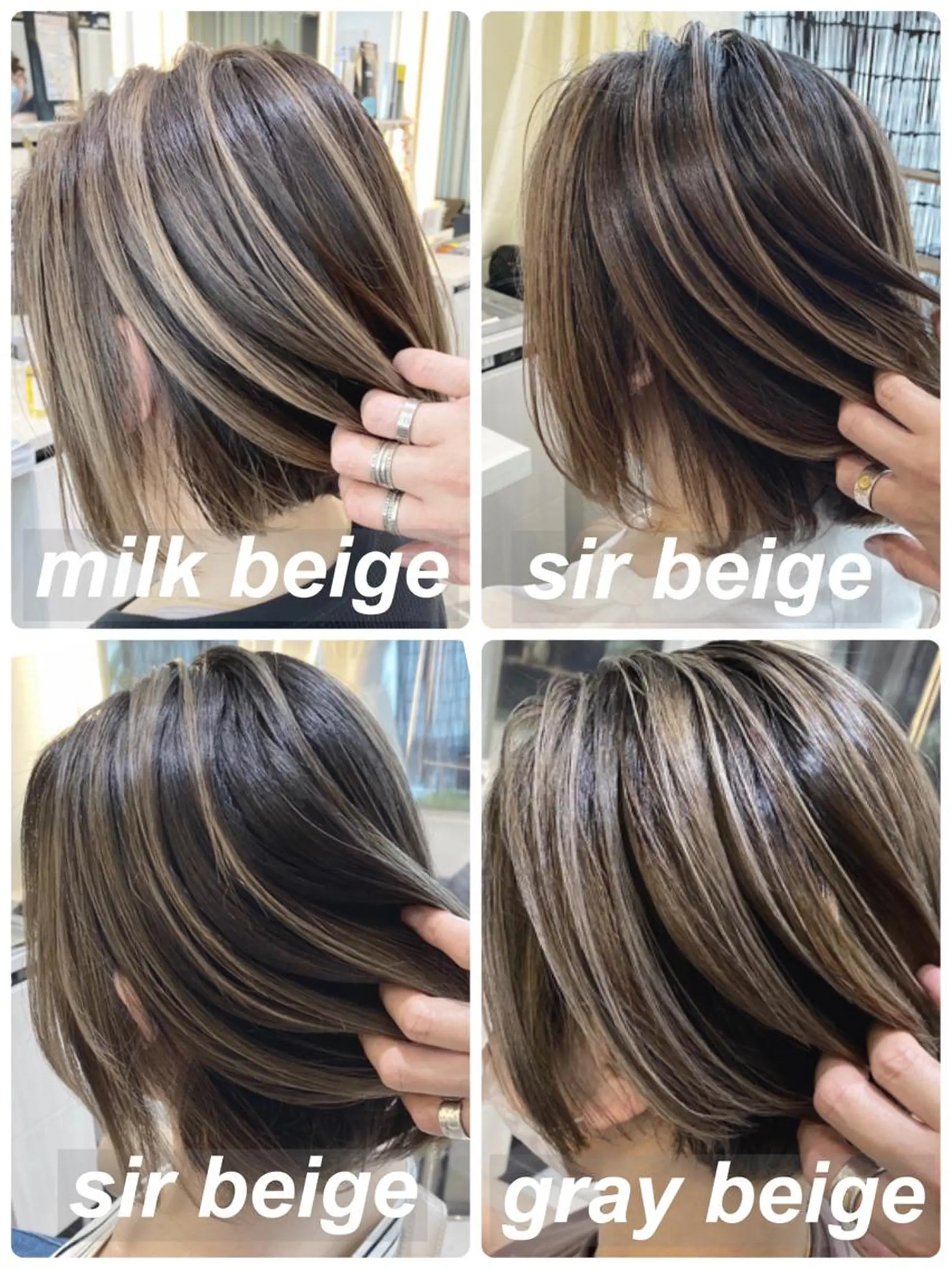 ショート カラー バレイヤージュ レイヤーカット カット ヘアカラー 山崎俊輔/髪質改善 /バレイヤージュのヘアスタイル