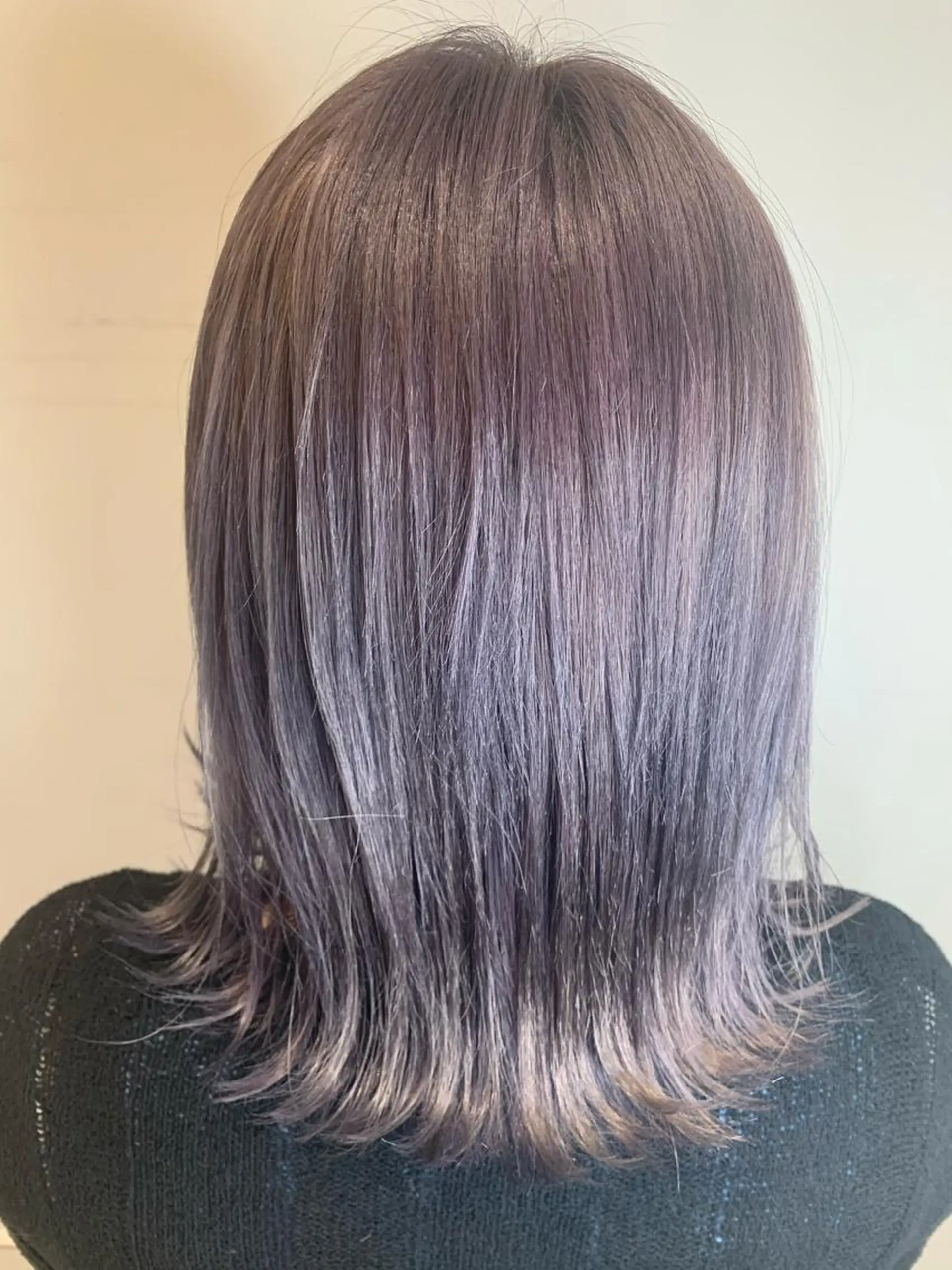 ミディアム カラー パープルカラー シルバー ヘアカラー トリートメント 🦖鶴岡香純🦖 産休中のヘアスタイル