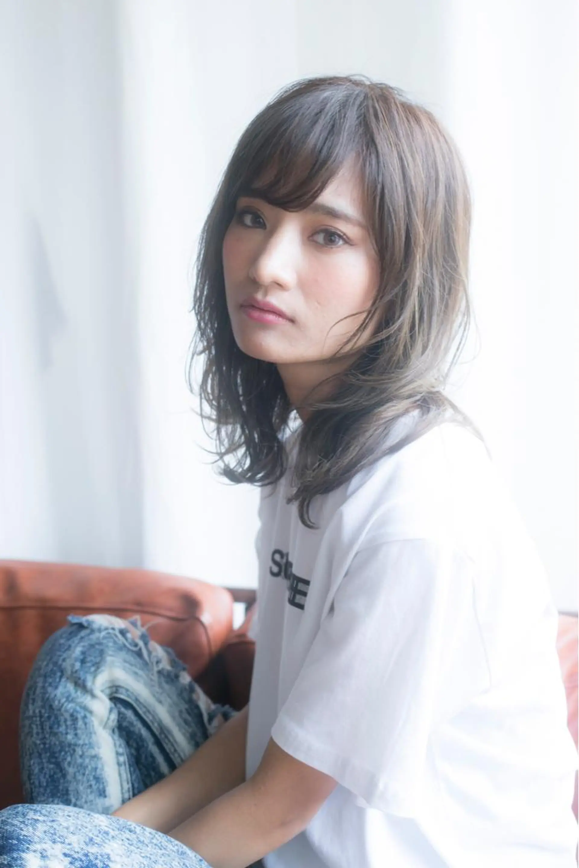 ミディアム ボブ 外国人風カラー 似合わせカット 小顔カット 竹内ケンゴ🇰🇷 EIGHT藤沢のヘアスタイル