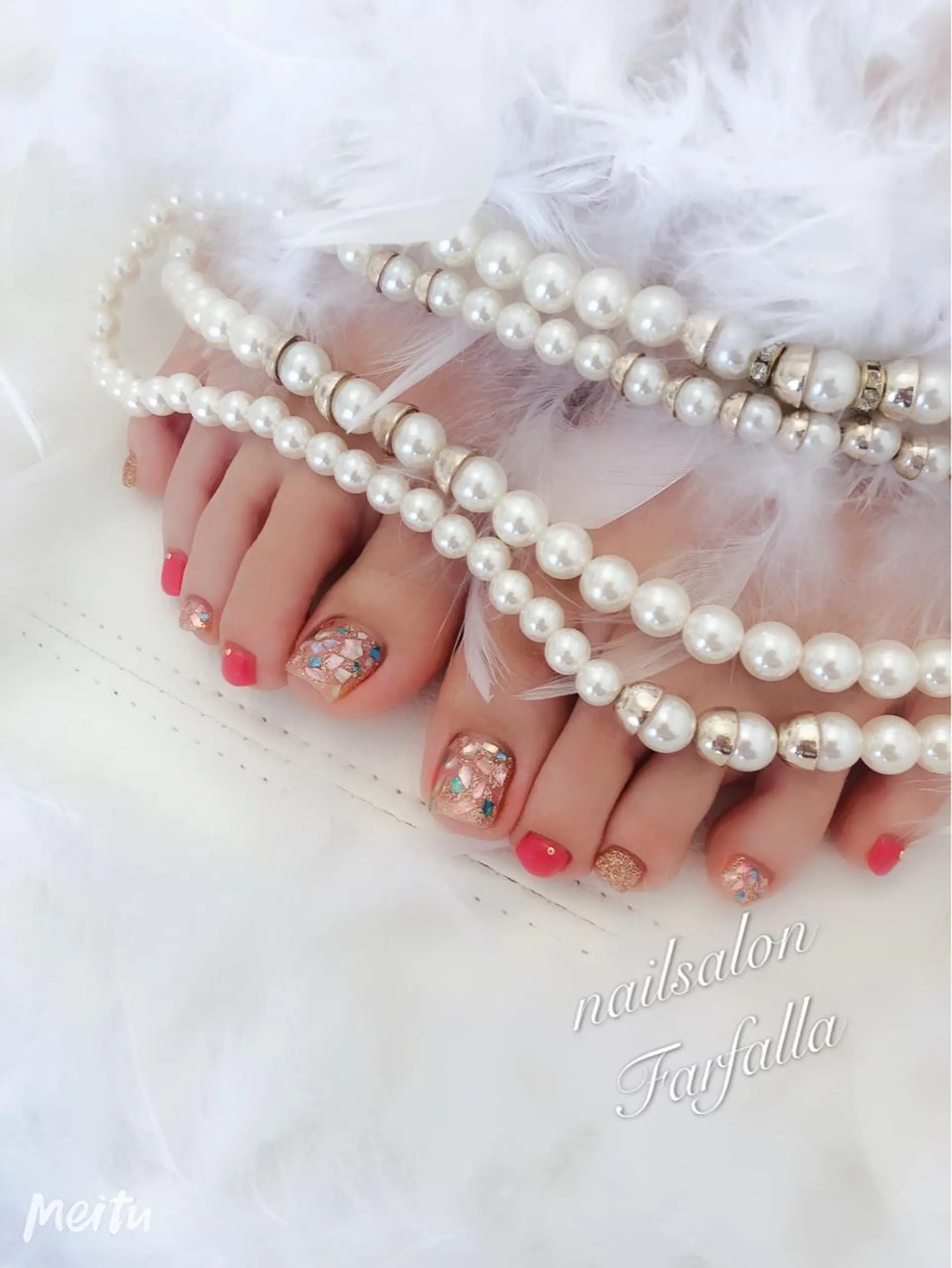 ネイル フットネイル Farfalla Kieのネイルデザイン