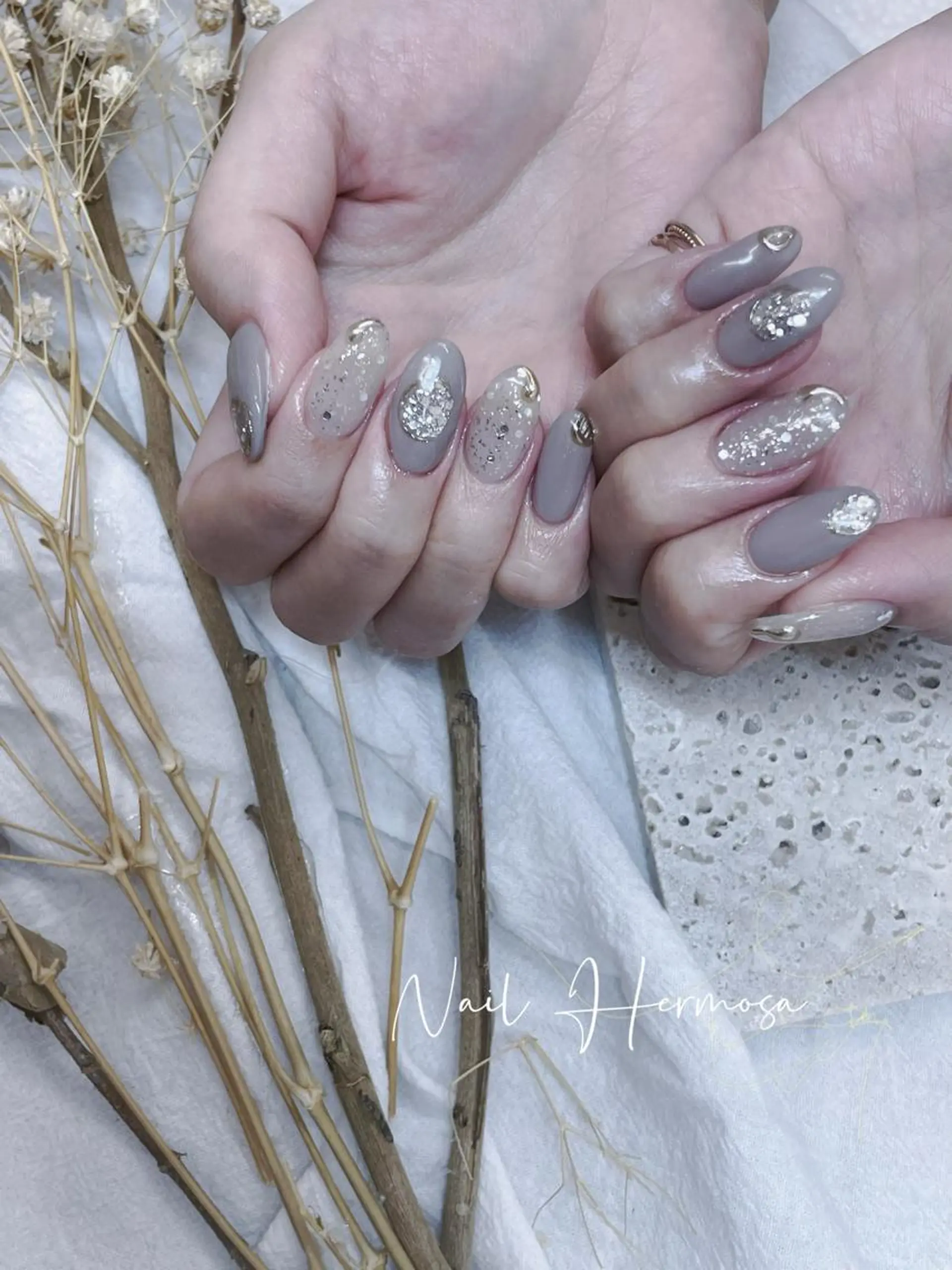 ネイル 桜ネイル 長さ出し フラッシュネイル フラワーネイル フットネイル ハンドネイル ネイル エルモサのネイルデザイン