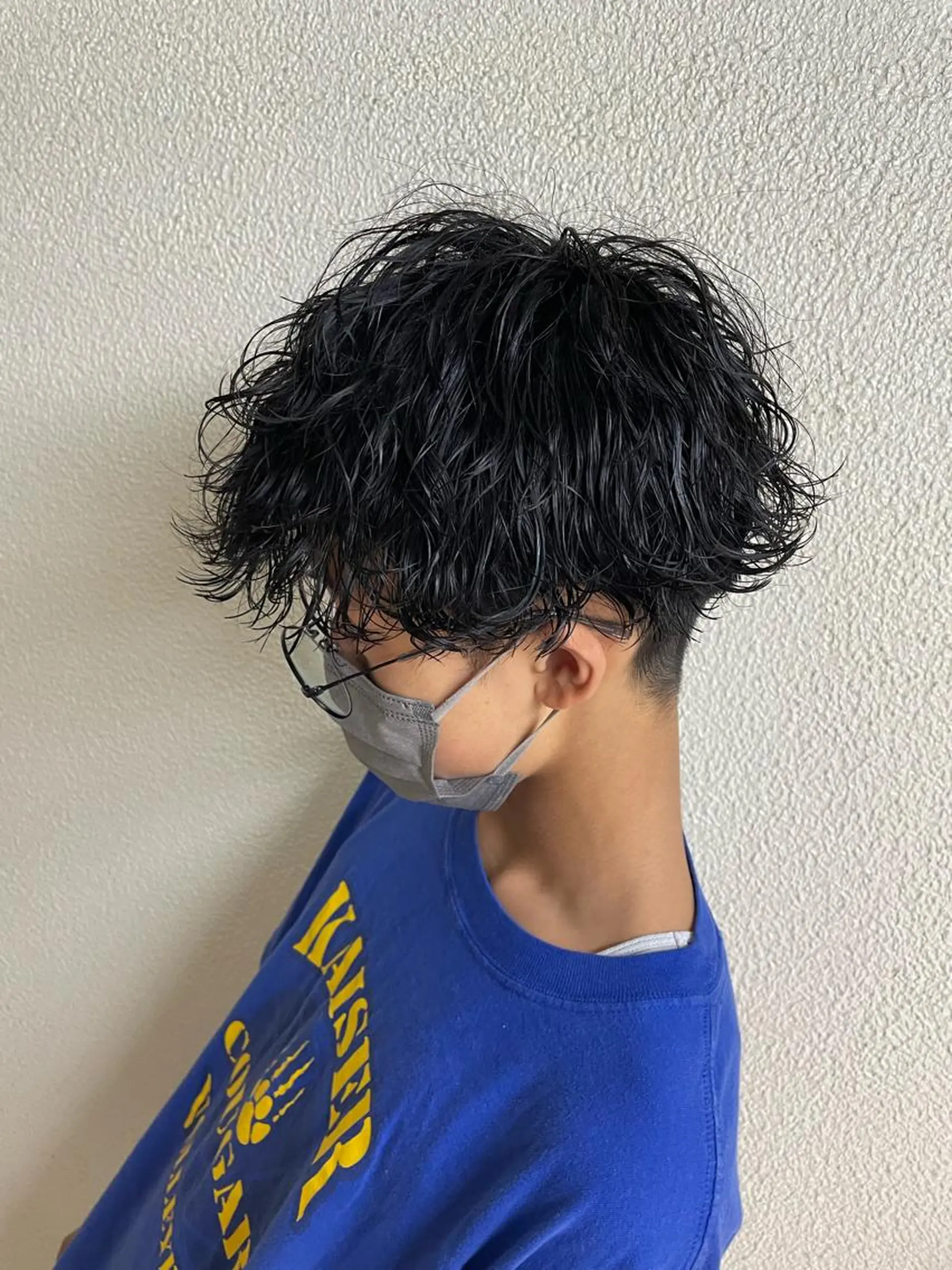 ミディアム パーマ メンズ 辻堂メンズ特化 YU-YAのヘアスタイル