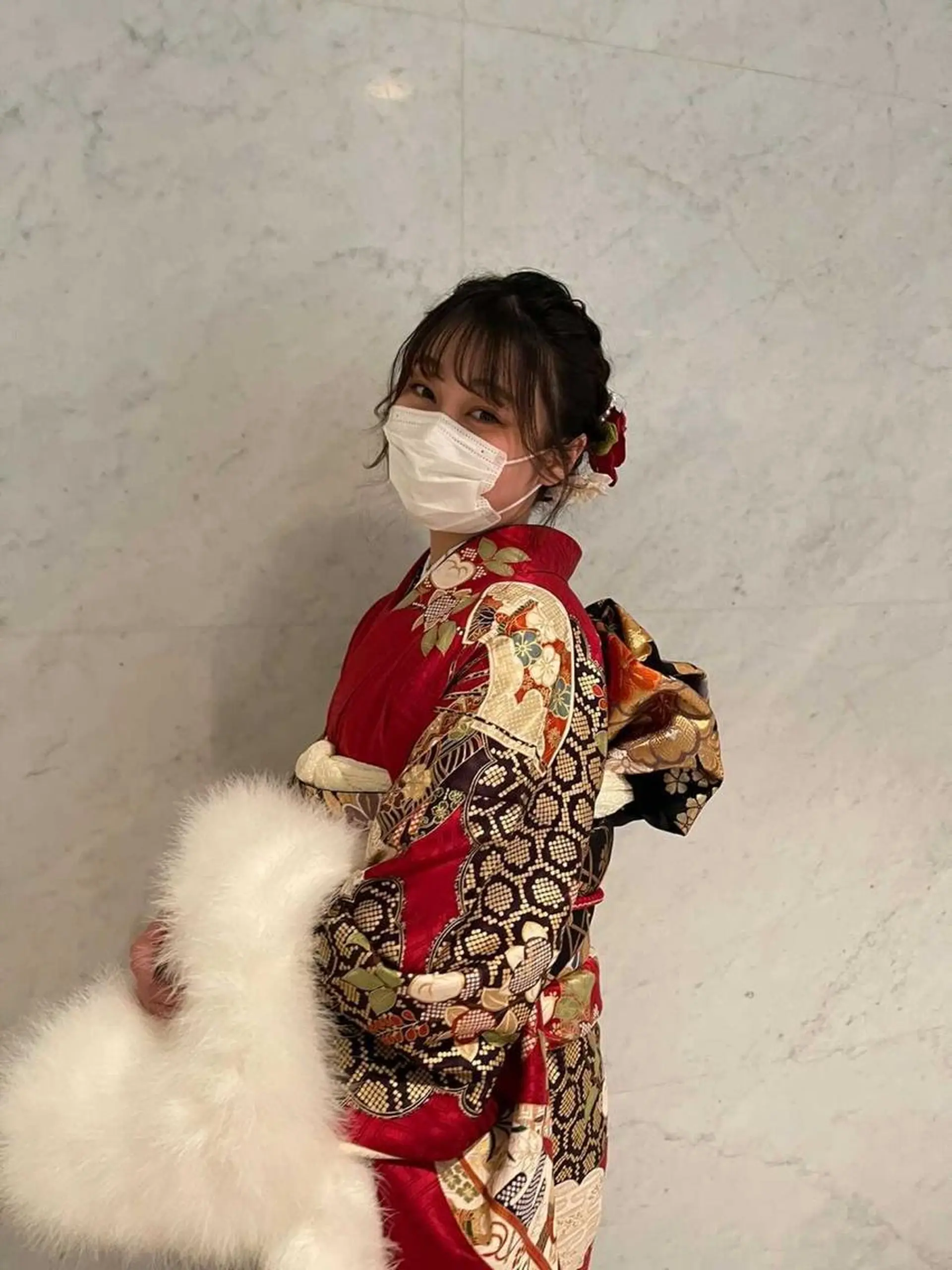 セミロング ヘアアレンジ 松永 梨央のヘアスタイル