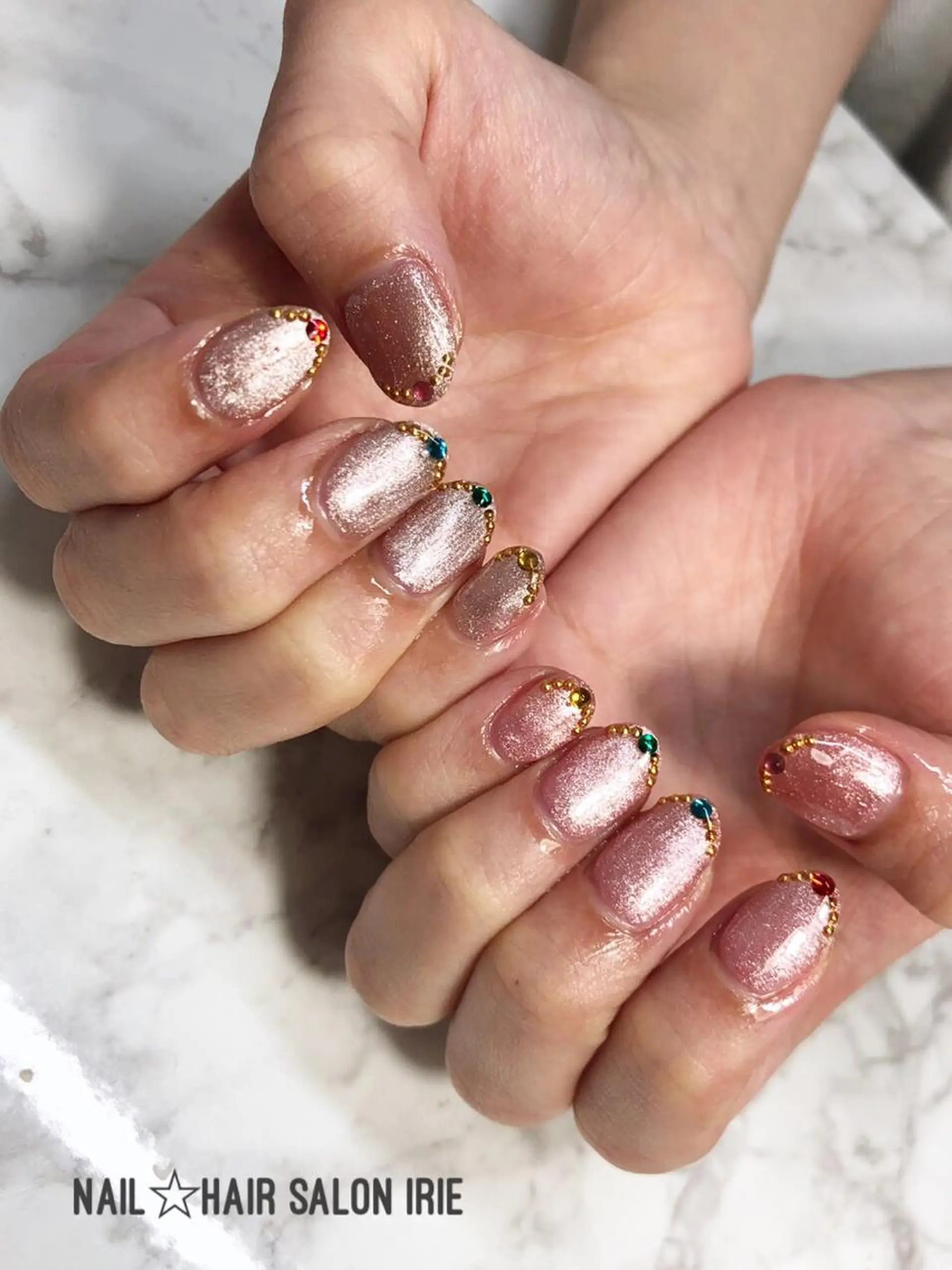 ネイル ハンドネイル Hair salon Irie所属・與儀 知佳のネイルデザイン