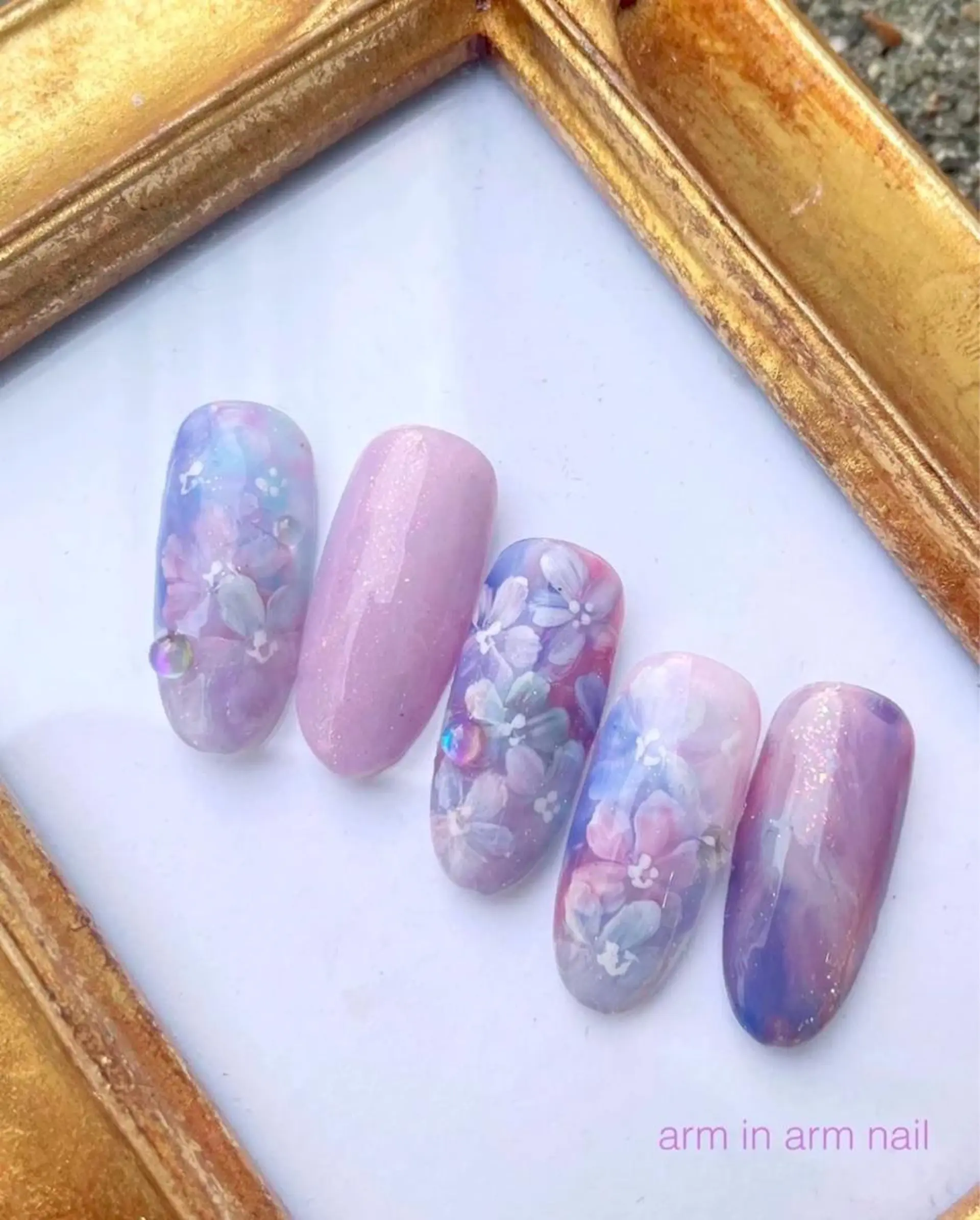 ネイル arm in arm ︎✿Yamamotoのマツエク・マツパデザイン