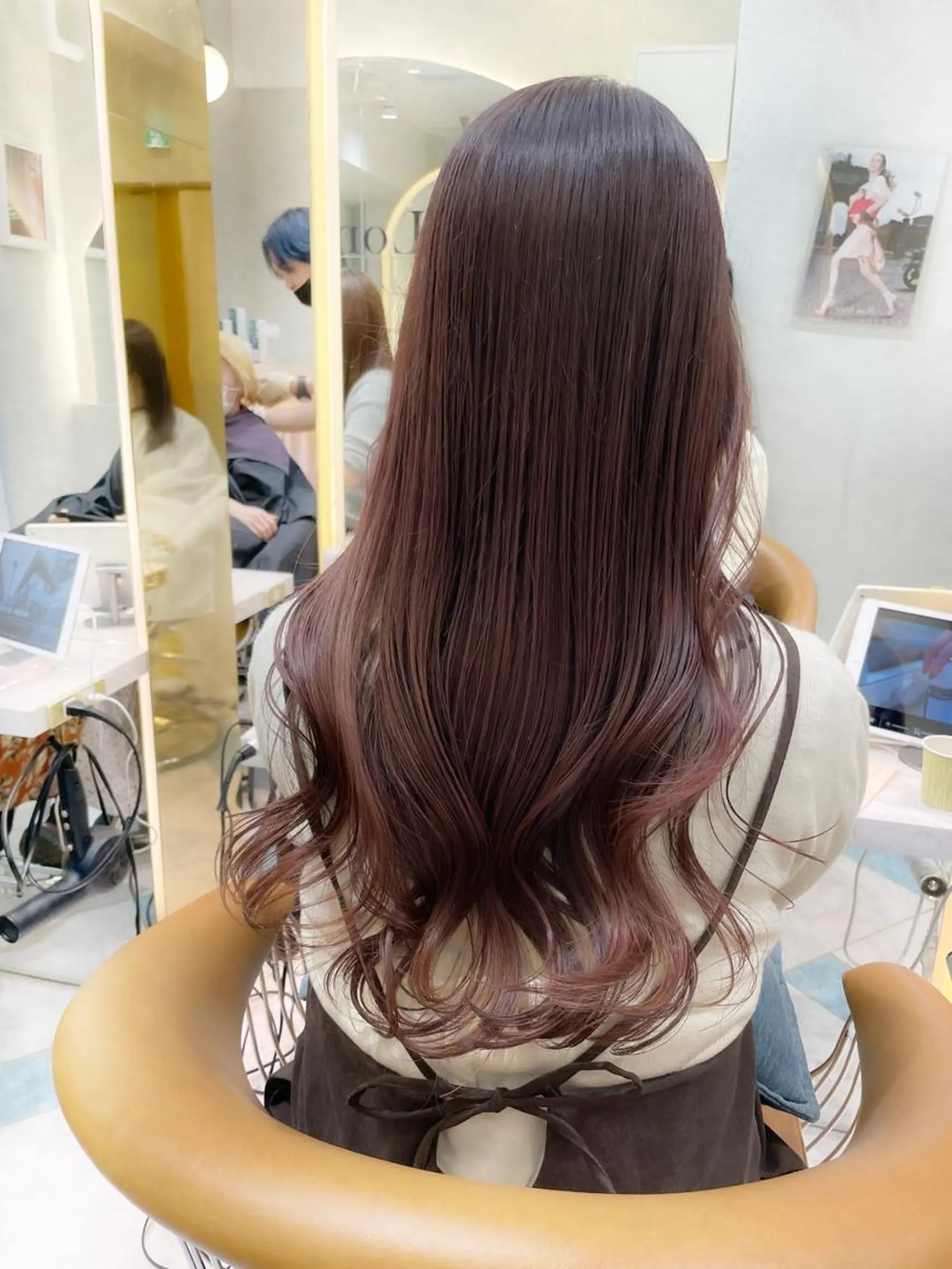ロング カット ヘアカラー トリートメント 産休中2026.4月 復帰予定/野崎華代のヘアスタイル