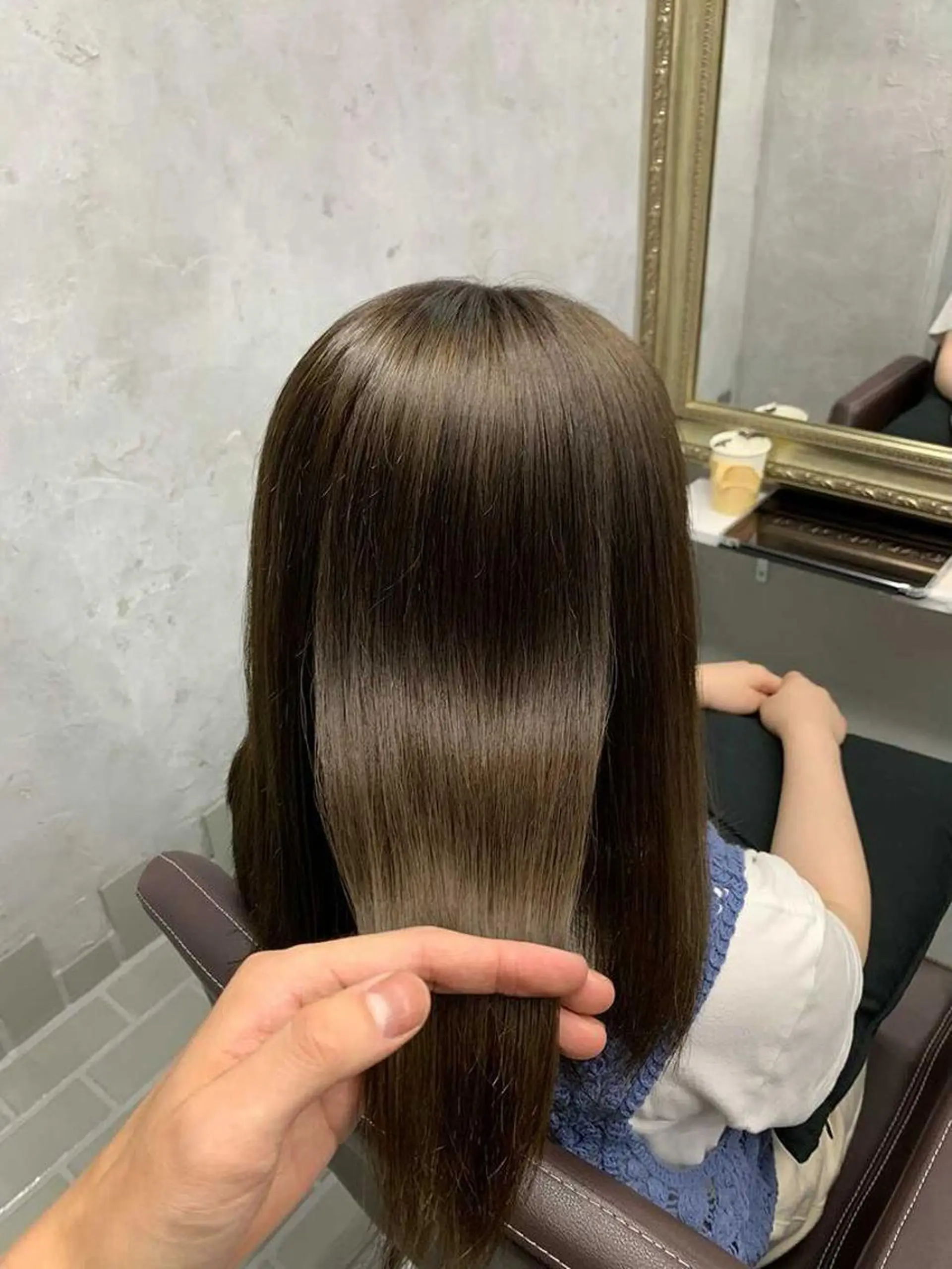 ロング 髪質改善 カット ヘアカラー 髪質改善ayame 横山諒のヘアスタイル