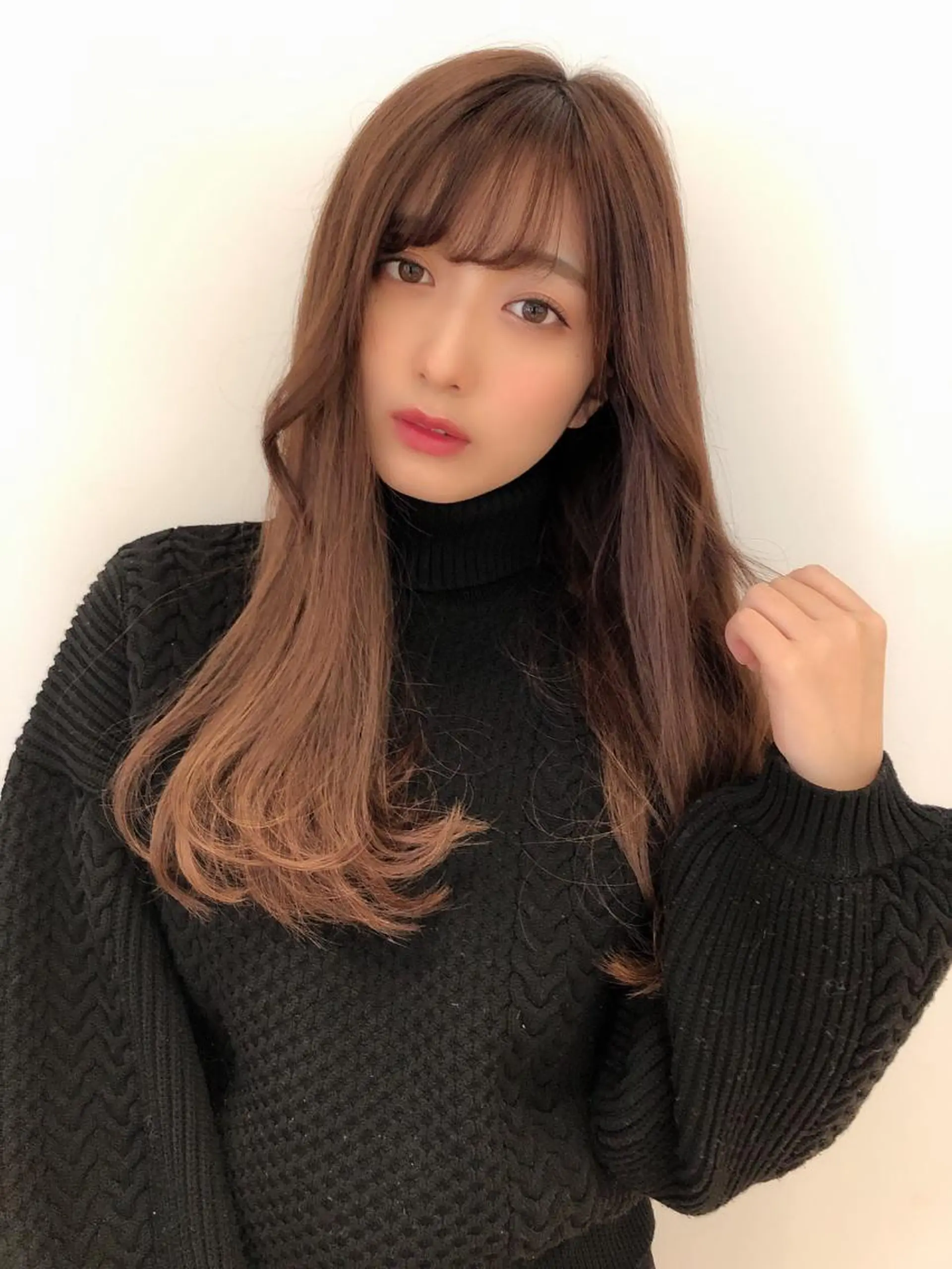 ロング カラー 店長/mao/ 前髪/顔周りカットのヘアスタイル