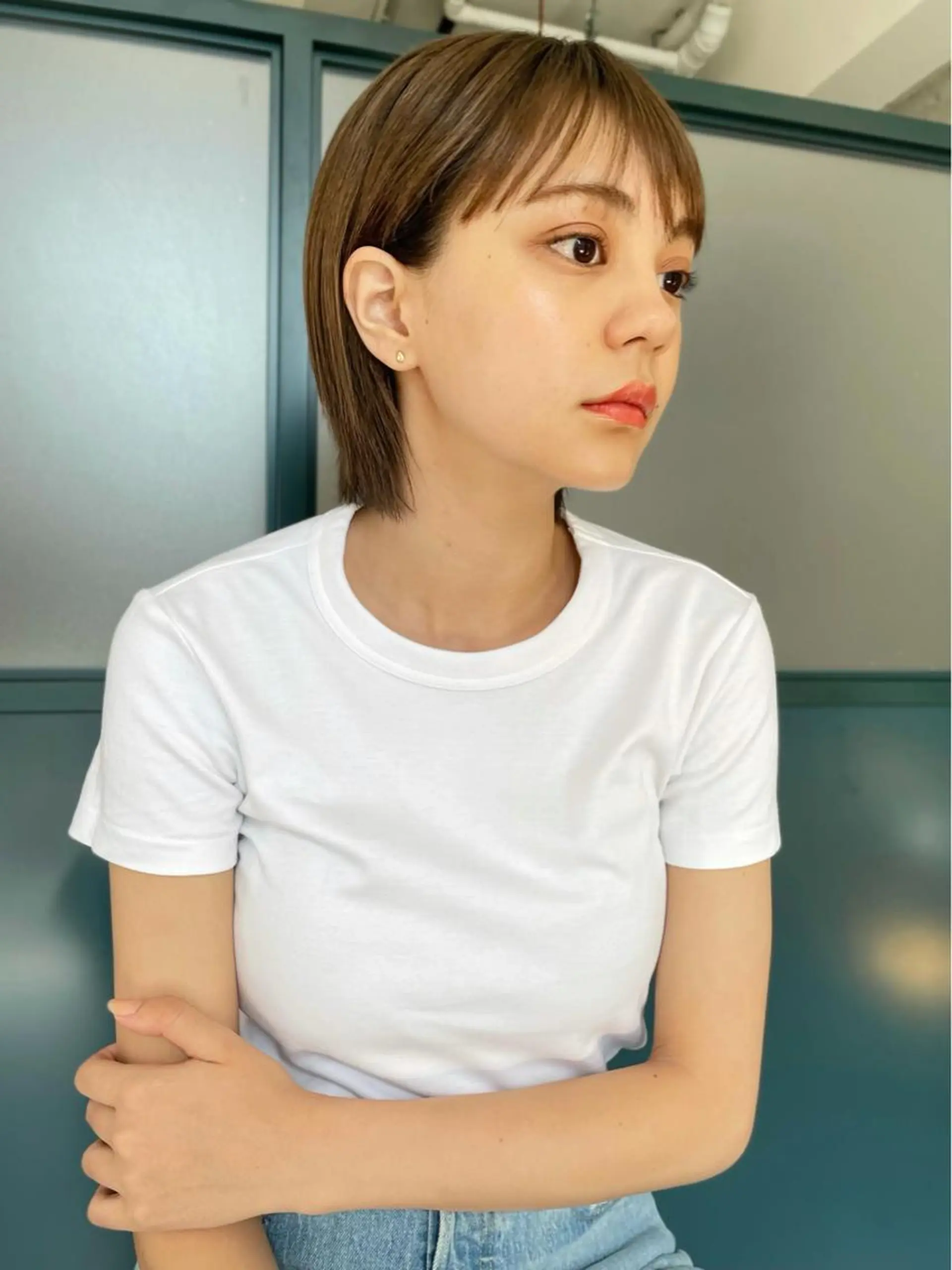 セミロング カラー パーマ ヘアアレンジ ネイル マツエク・マツパ Miku /ブリーチ/ボブのヘアスタイル