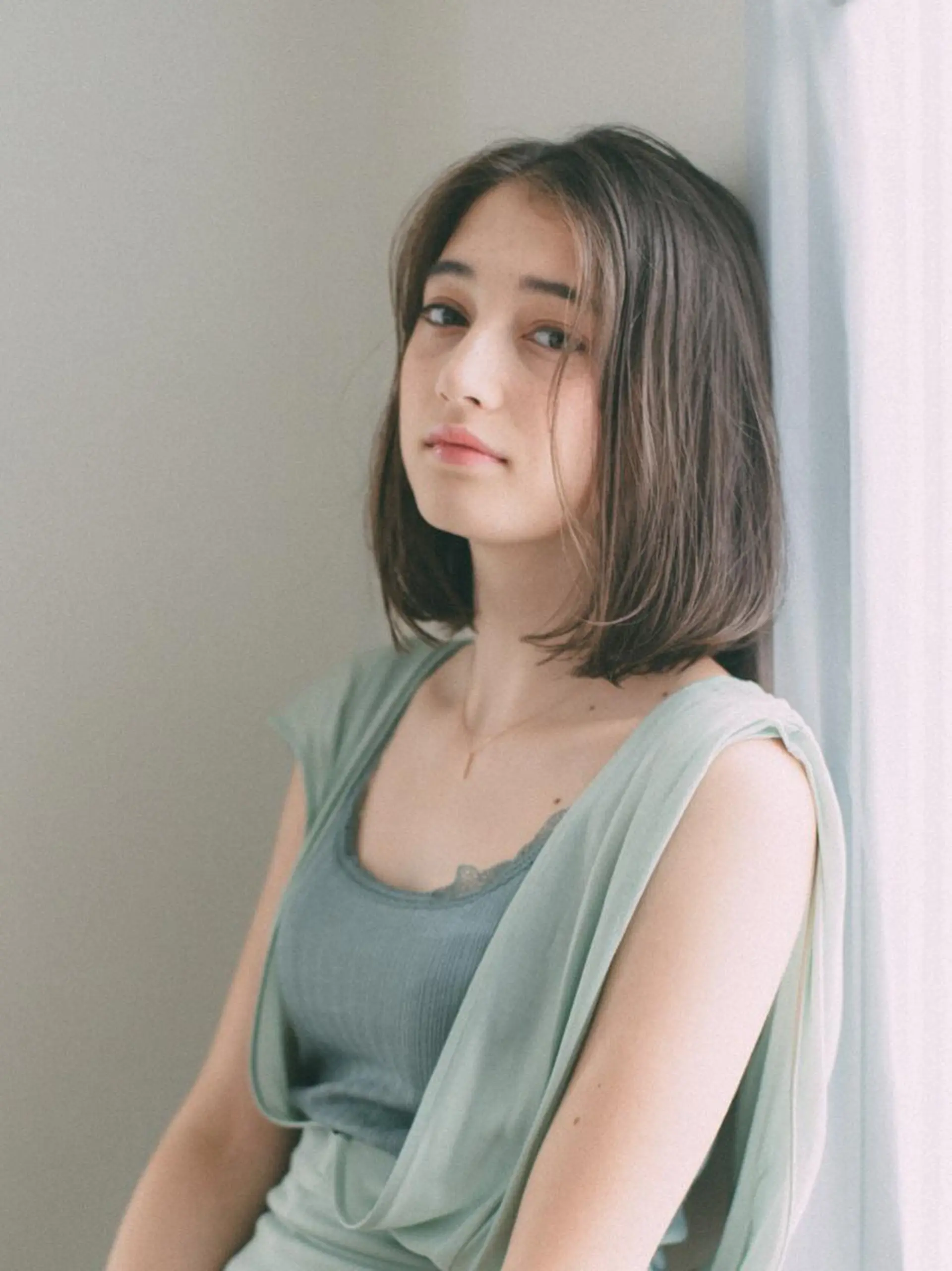 ミディアム カラー パーマ ボブ カット ヘアカラー トリートメント GO TODAY シェアサロン 原宿本店所属・ボブ/レイヤー/ パーマ/淀川 純のヘアスタイル