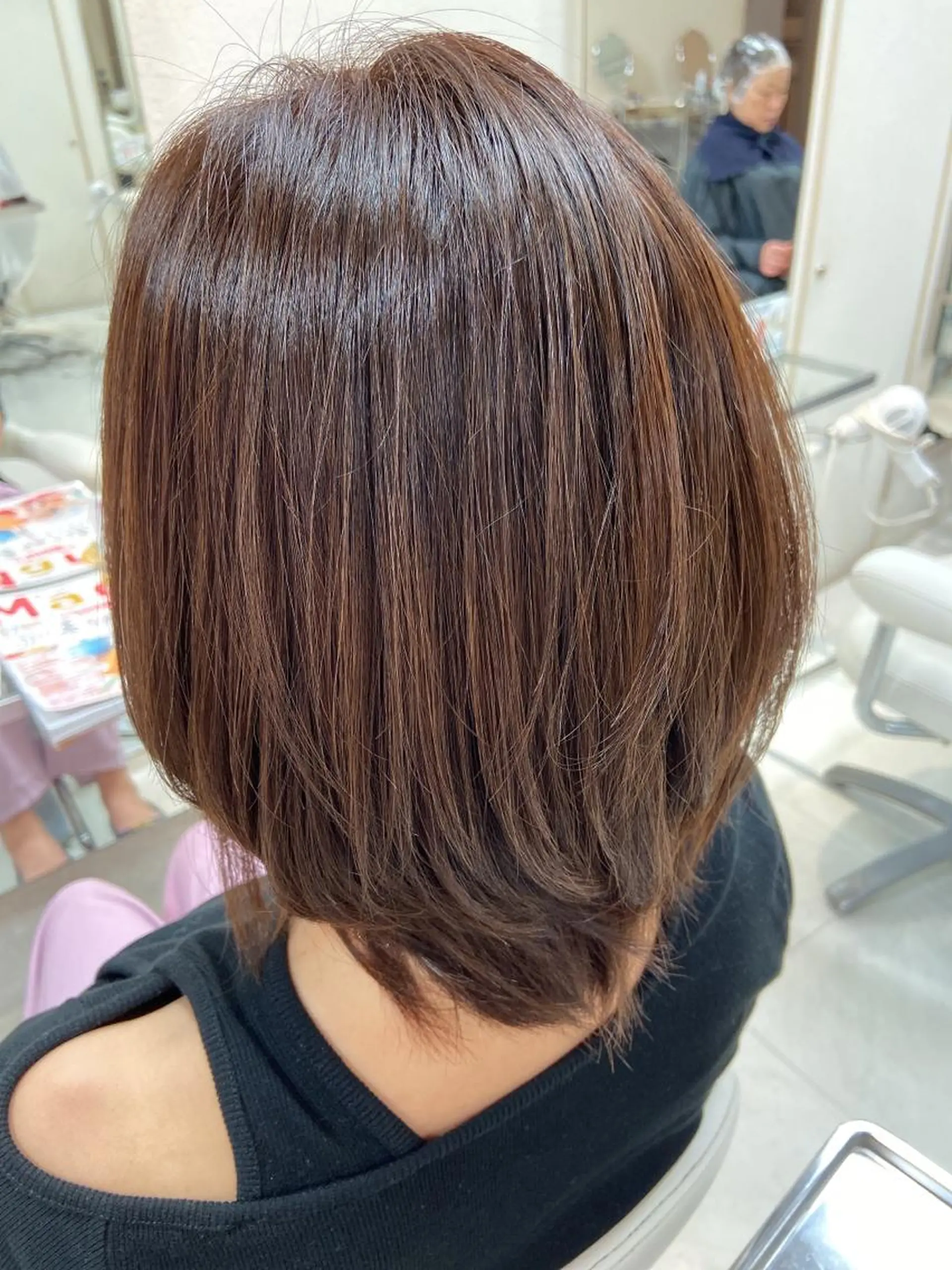 ミディアム カラー ブルーカラー カット ヘアカラー トリートメント 菊地 美憂のヘアスタイル
