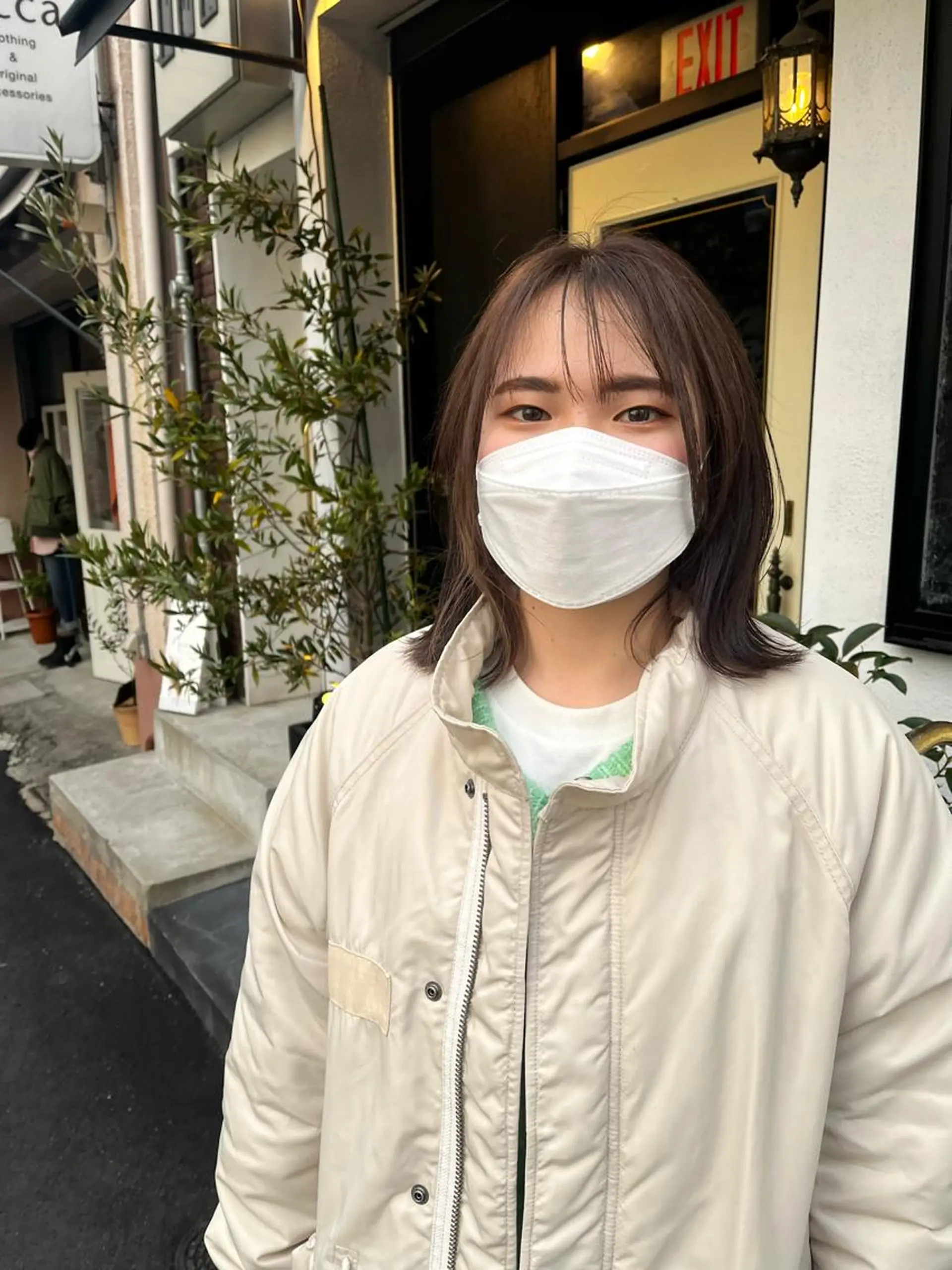 ショート カラー シースルーバング カット ヘアカラー トリートメント SALOWIN神戸三宮店所属・【美髪を叶える】中谷 彰宏（アキ)のヘアスタイル