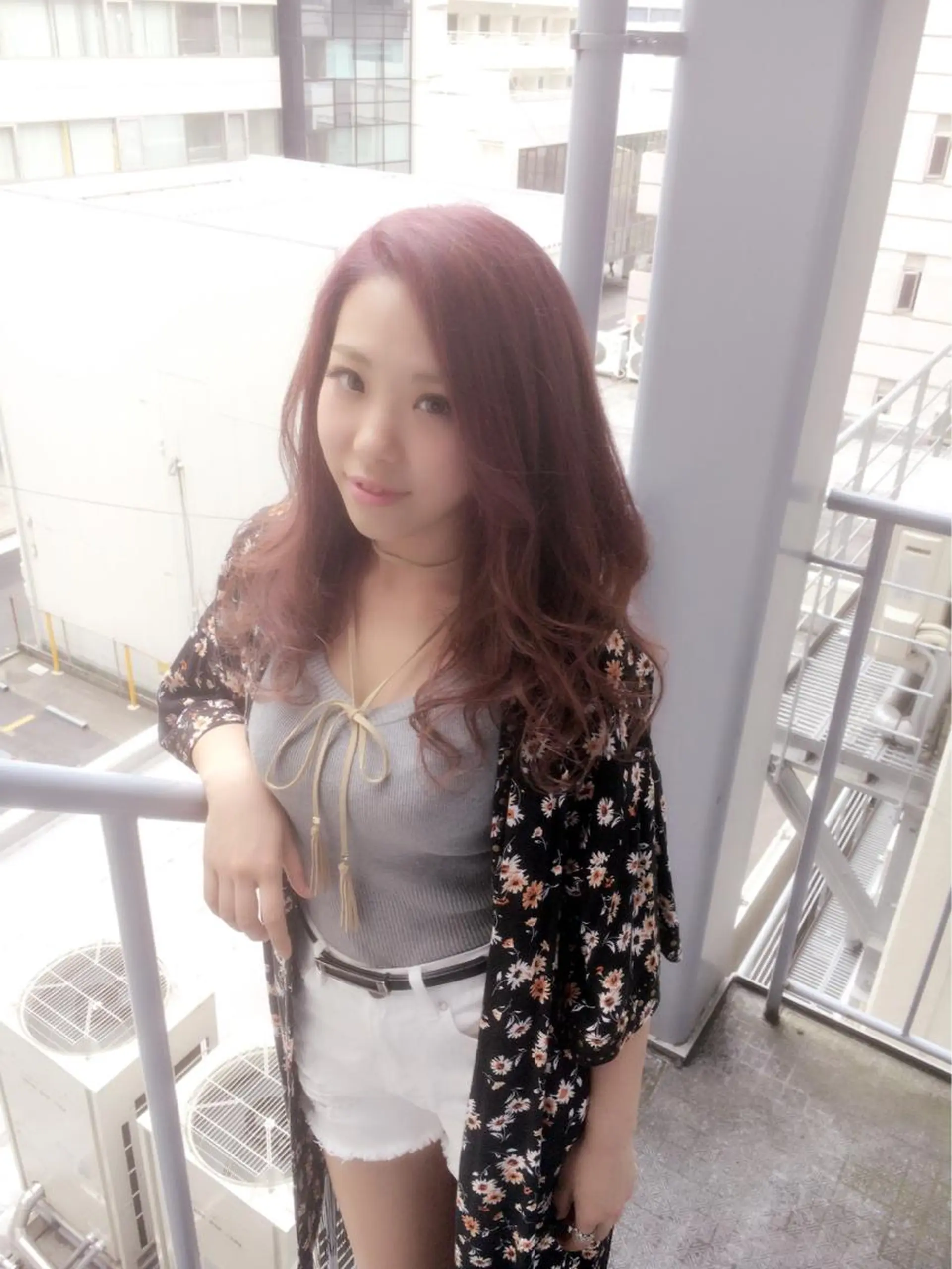 ロング カラー アッシュ ピンクカラー ピンクアッシュ 名駅Private Salon　Noaのヘアスタイル