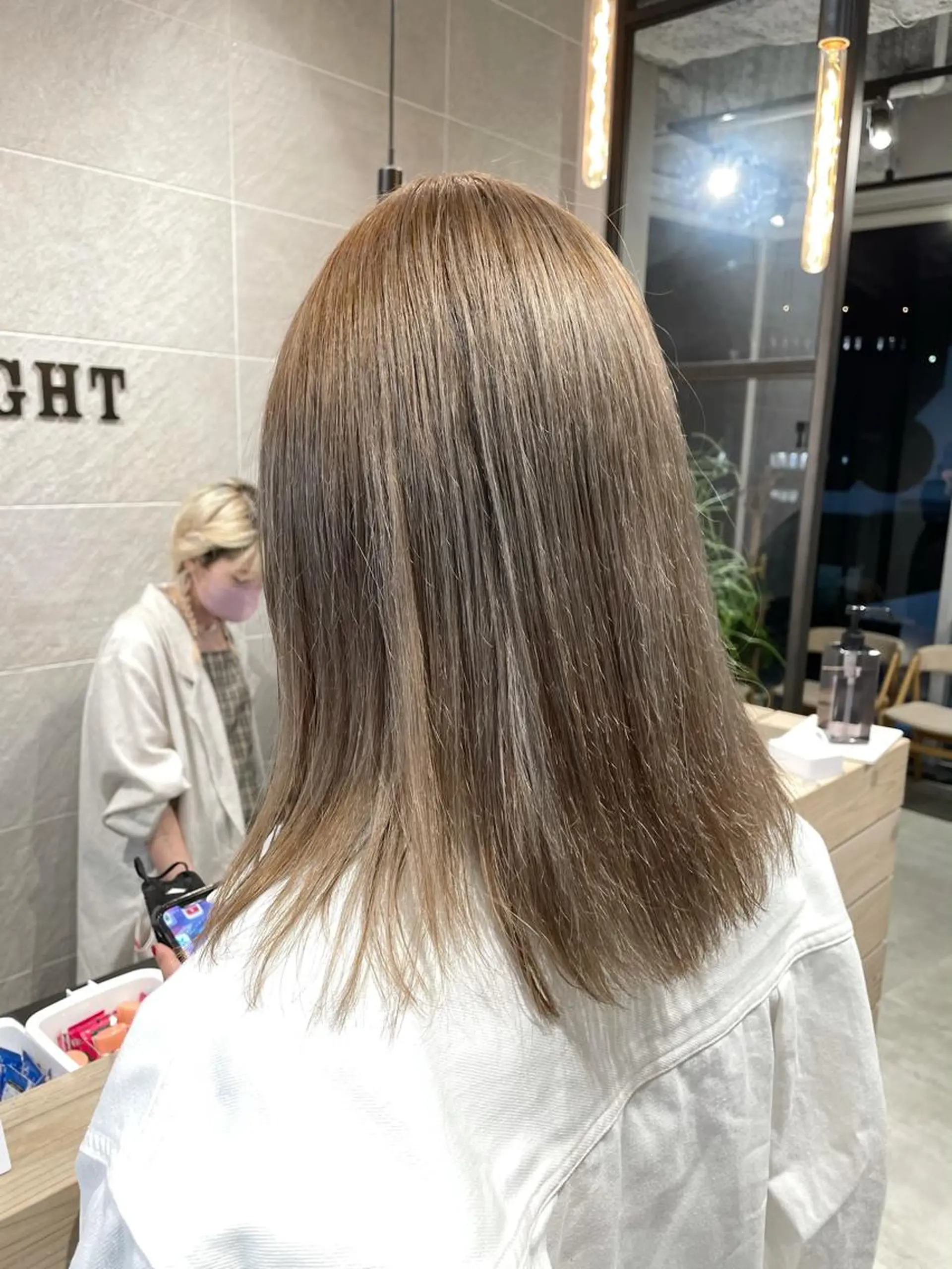 ミディアム カラー ブロンド×ハイトーン ／遠藤将太のヘアスタイル