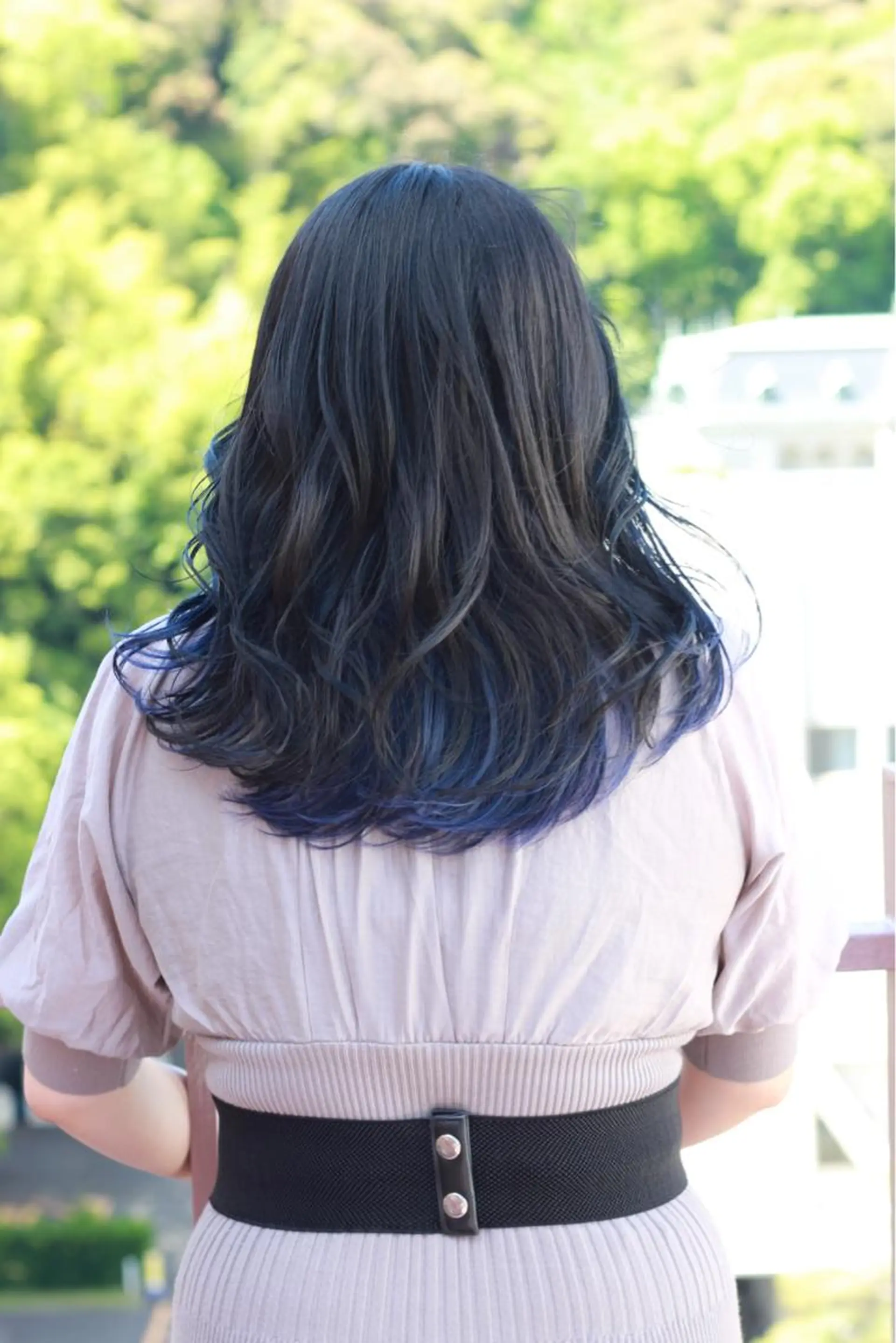 セミロング カラー ブルーカラー インナーカラー ヘアカラー Viage （ビアージュ）のヘアスタイル