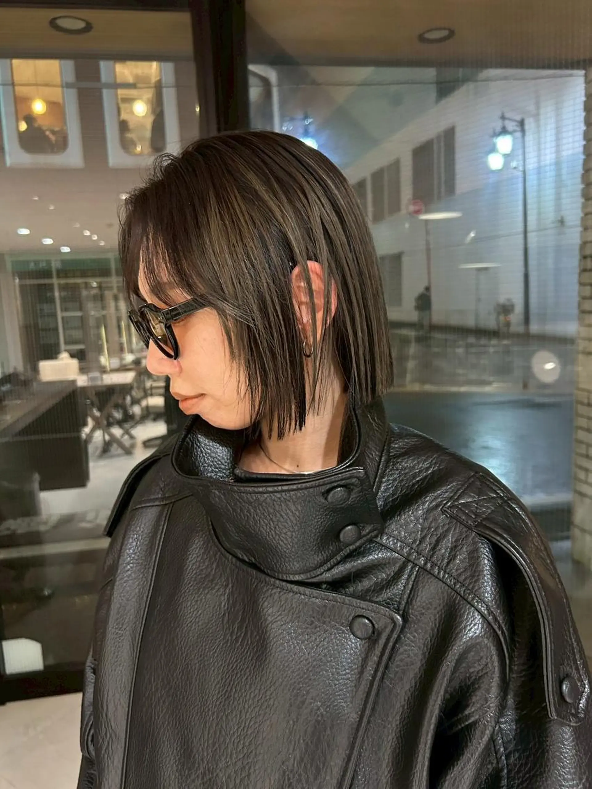 ショート ボブ ハイライト カラー/レイヤー/ 髪質改善/PAAQのヘアスタイル