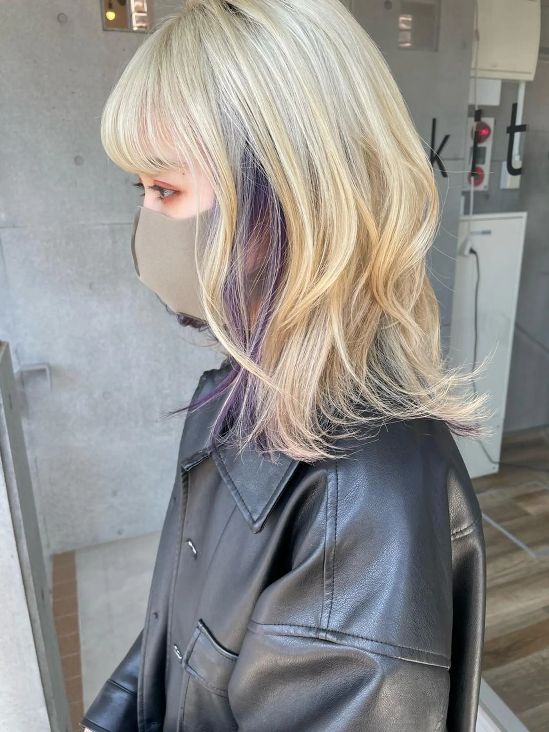 ミディアム パープルカラー 高円寺 utuwa🌟まなみのヘアスタイル