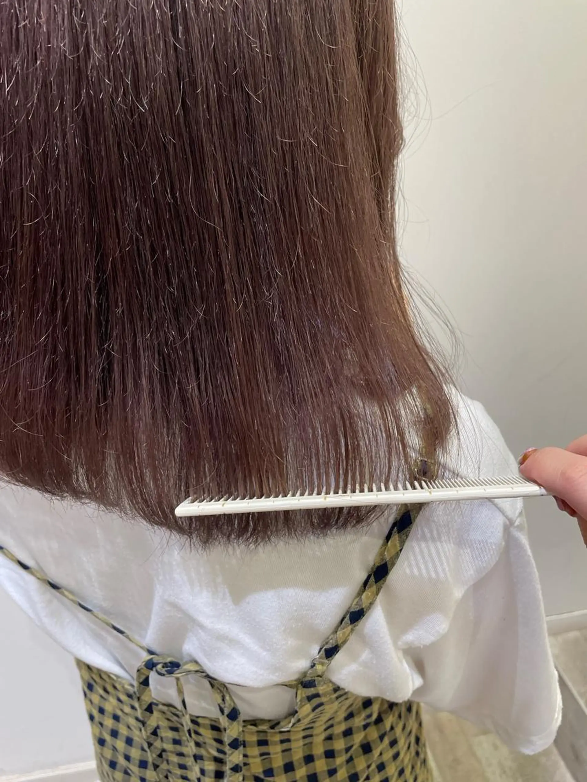 ミディアム カラー ブリーチ 透明感カラー グレージュ ラベンダーカラー ラベンダーグレージュ エクステ/ハイトーン 🐏☁️miminaのヘアスタイル