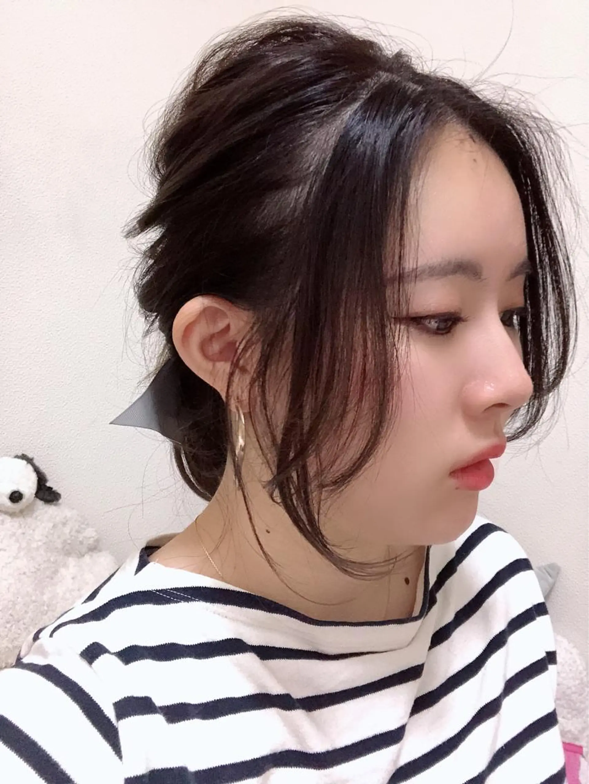 ミディアム カット 韓国ヘア🤍髪質改善 🇰🇷AKANEのヘアスタイル